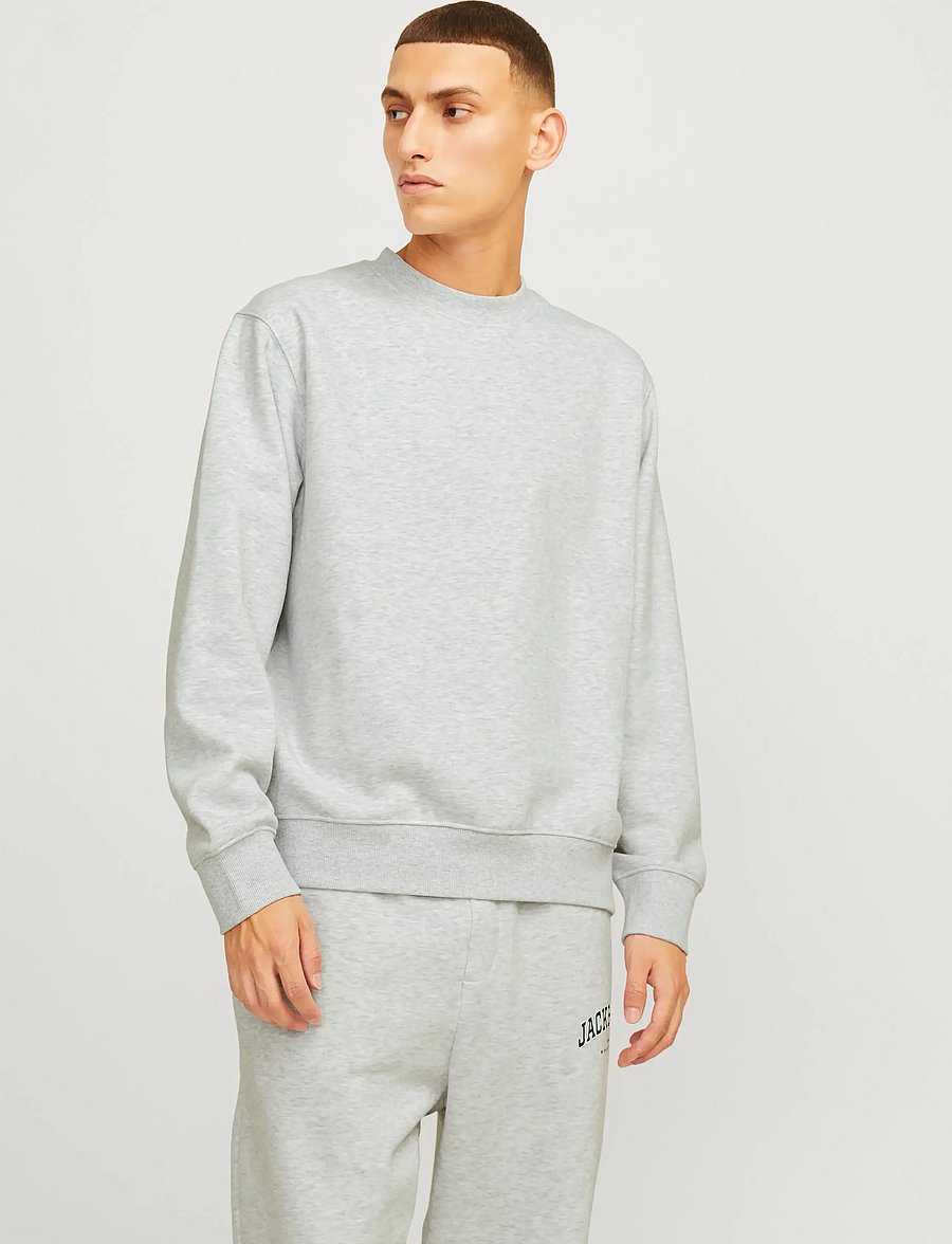 Jack & Jones - JJEURBAN EDGE SWEAT CREW NECK NOOS - collections - white melange - 0