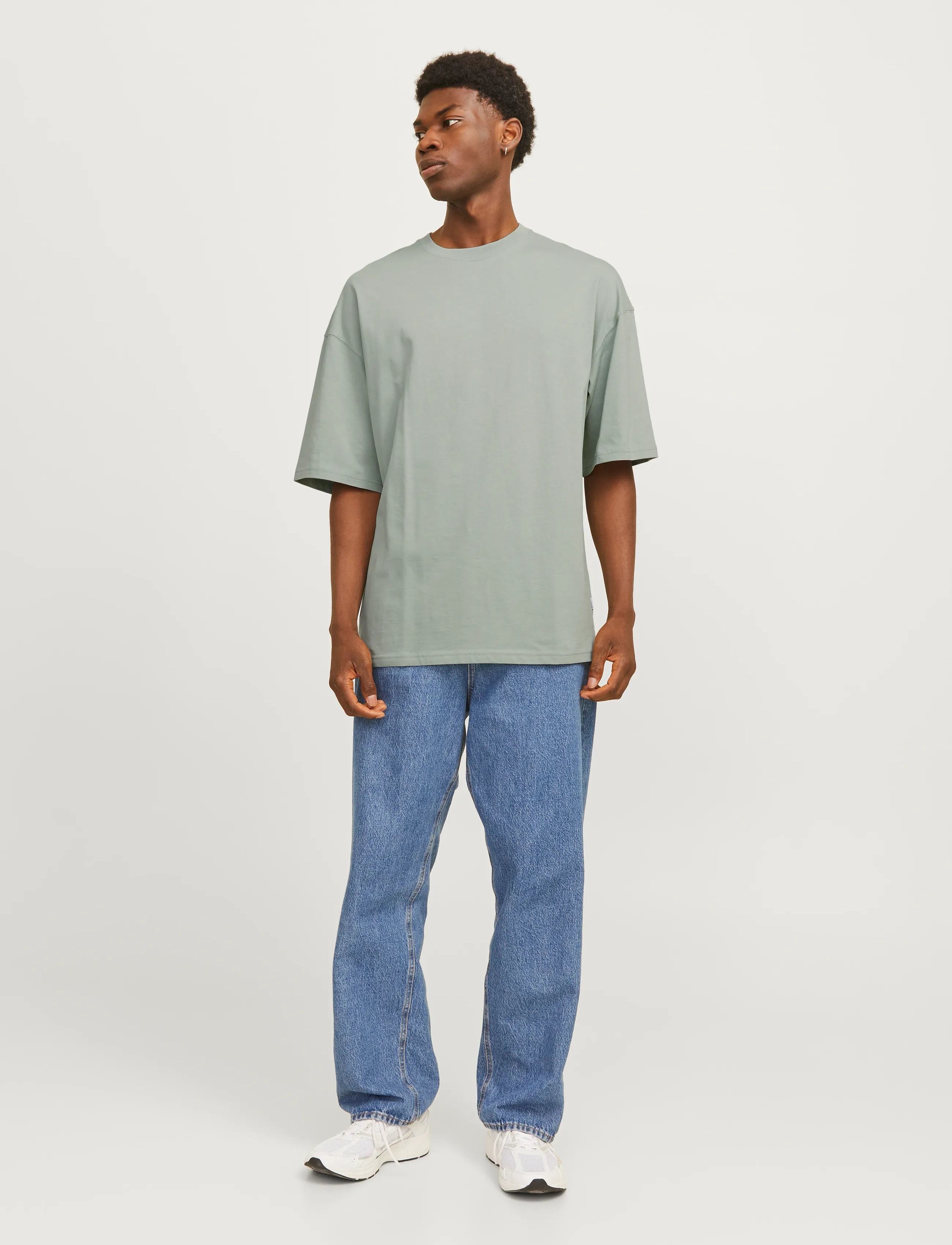 Jack & Jones - JJECHARGE TEE O-NECK NOOS - short-sleeved t-shirts - iceberg green - 4