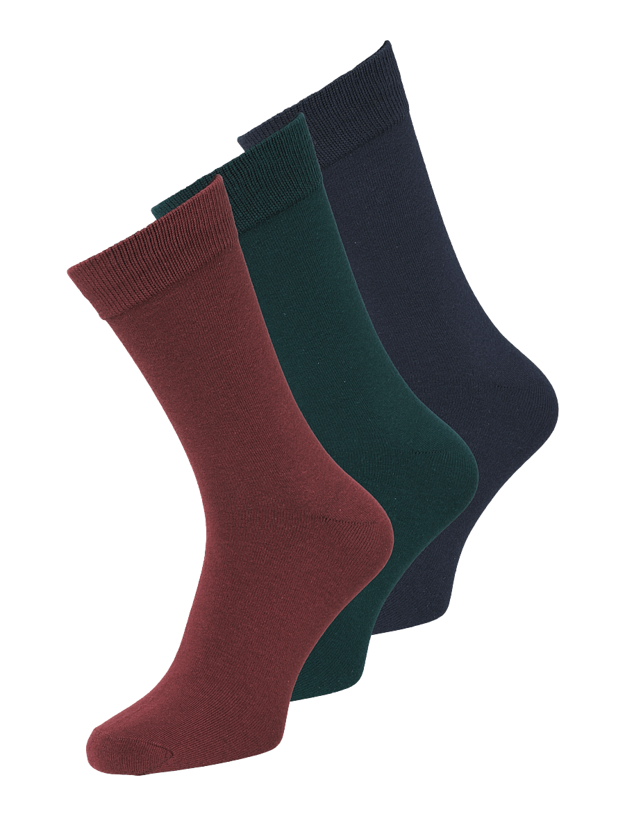 Jack & Jones - JACRAFAEL SOCKS 3 PACK NOOS - klassikalised sokid - scarab - 0