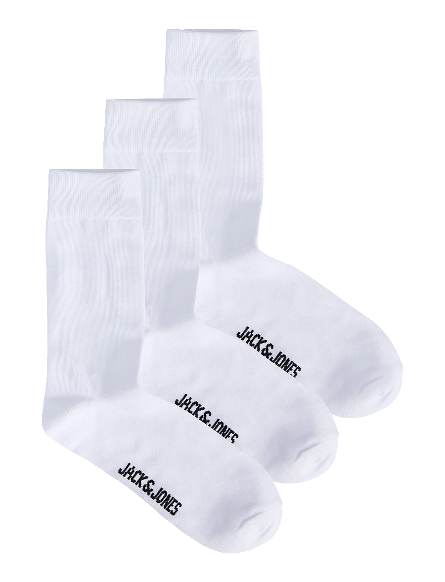 Jack & Jones - JACRAFAEL SOCKS 3 PACK NOOS - tennissocken - white - 0