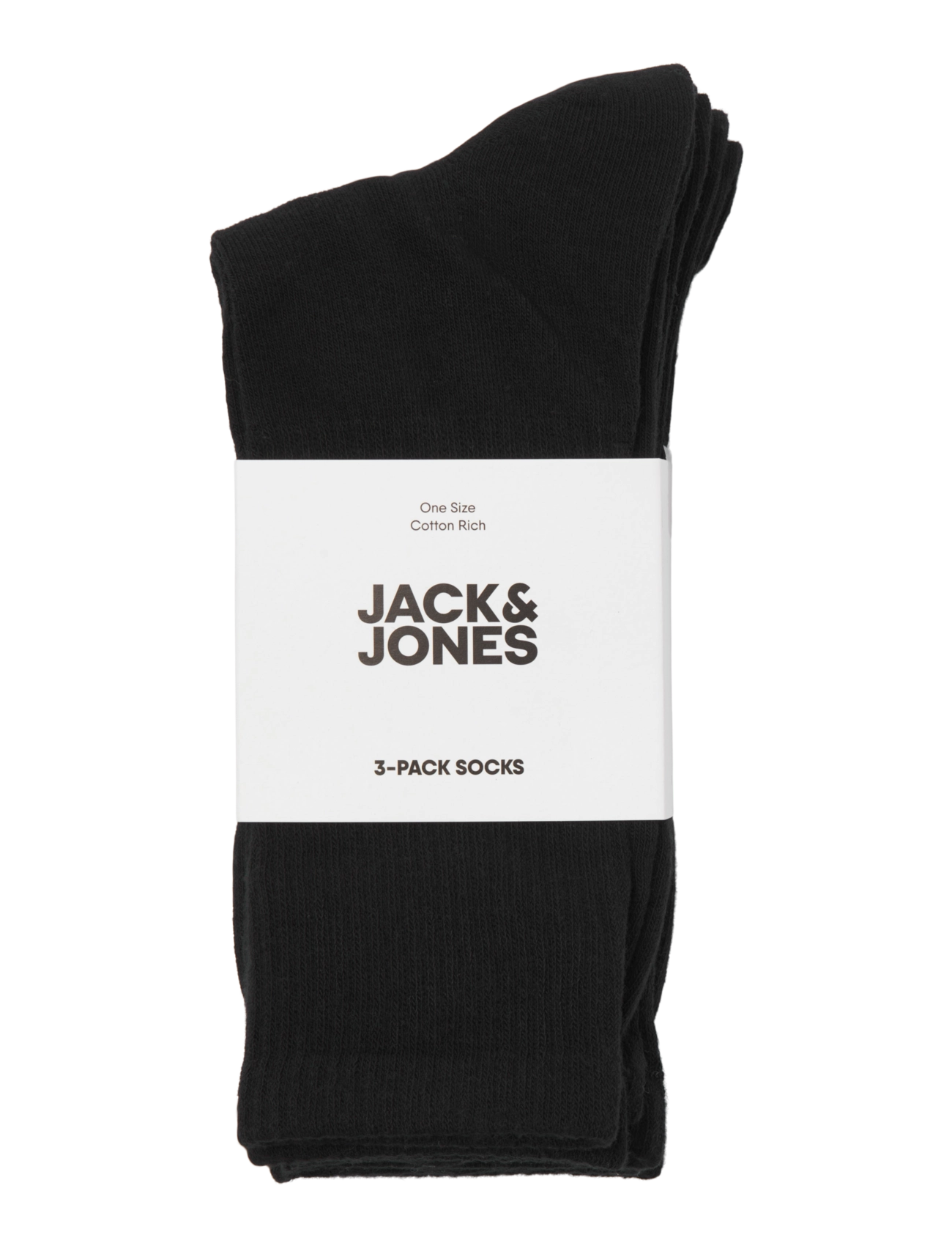 Jack & Jones - JACCHARLES TENNIS SOCK 3 PACK NOOS - tennissocken - black - 1