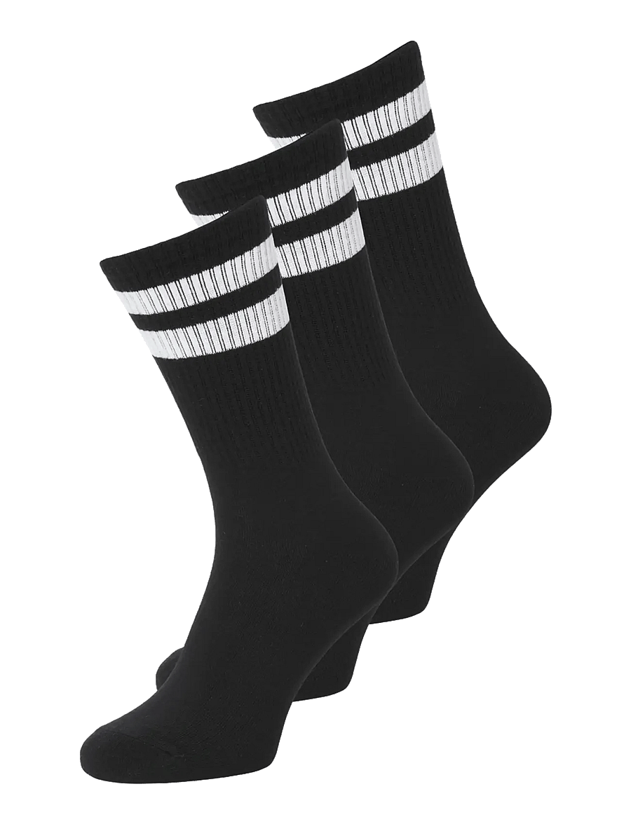 Jack & Jones - JACTRAVIS TENNIS SOCK 3 PACK NOOS - tennissocken - black - 0