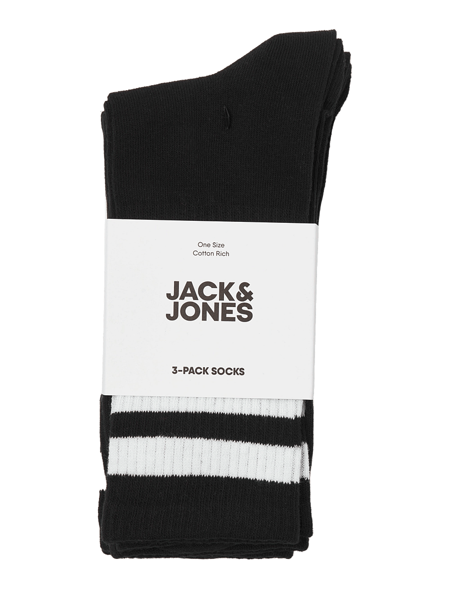 Jack & Jones - JACTRAVIS TENNIS SOCK 3 PACK NOOS - tennissocken - black - 1