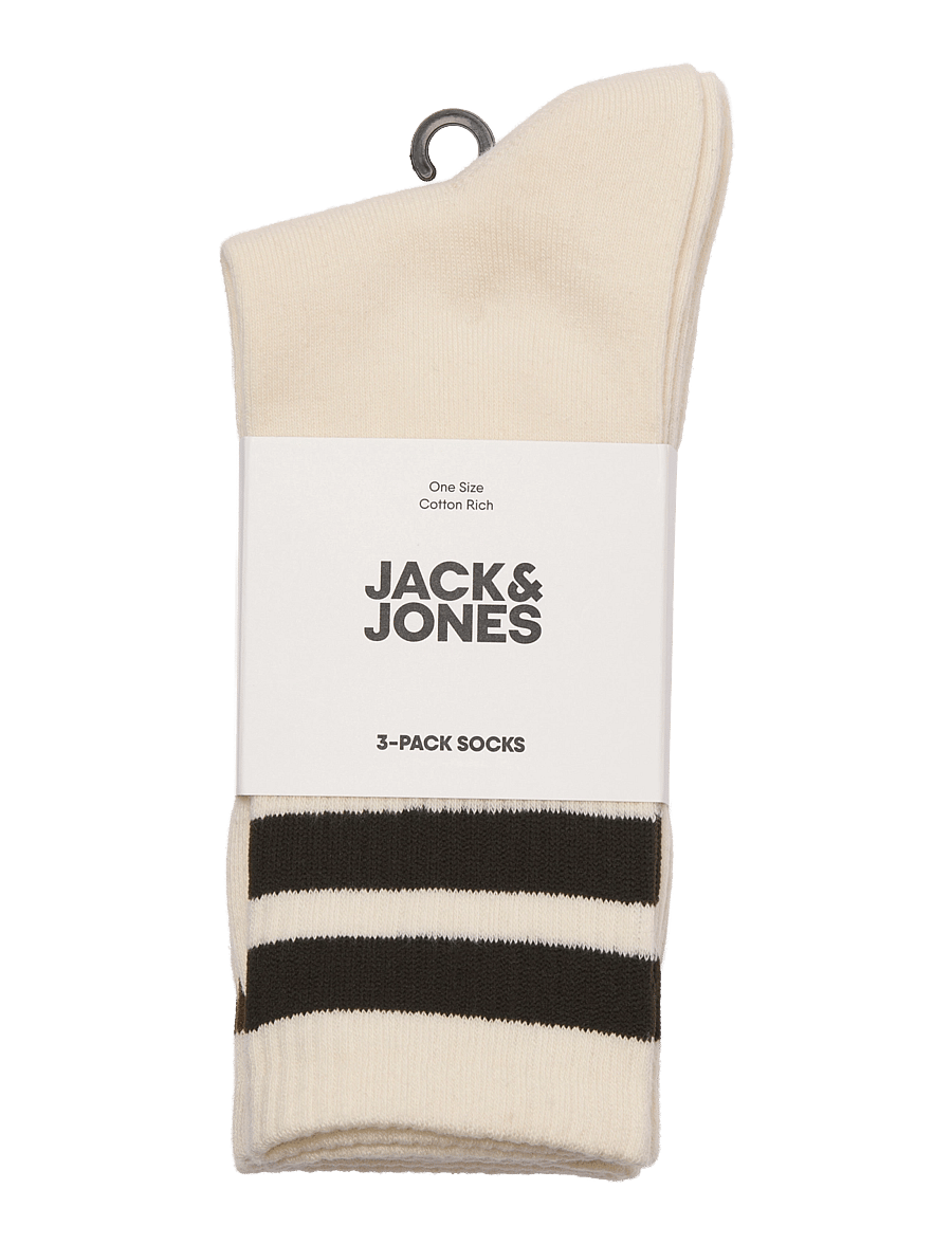 Jack & Jones - JACTRAVIS TENNIS SOCK 3 PACK NOOS - buttercream - 1