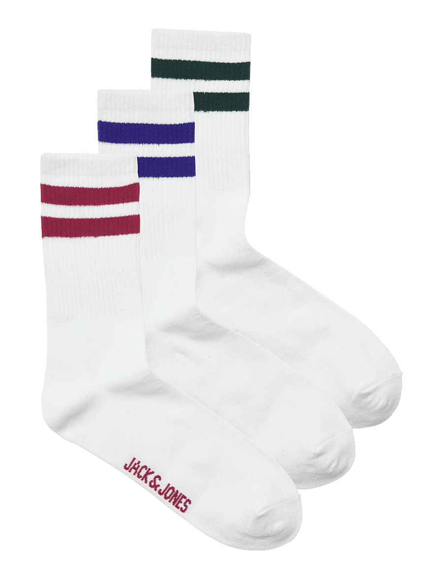 Jack & Jones - JACTRAVIS TENNIS SOCK 3 PACK NOOS - tennissocken - white - 0