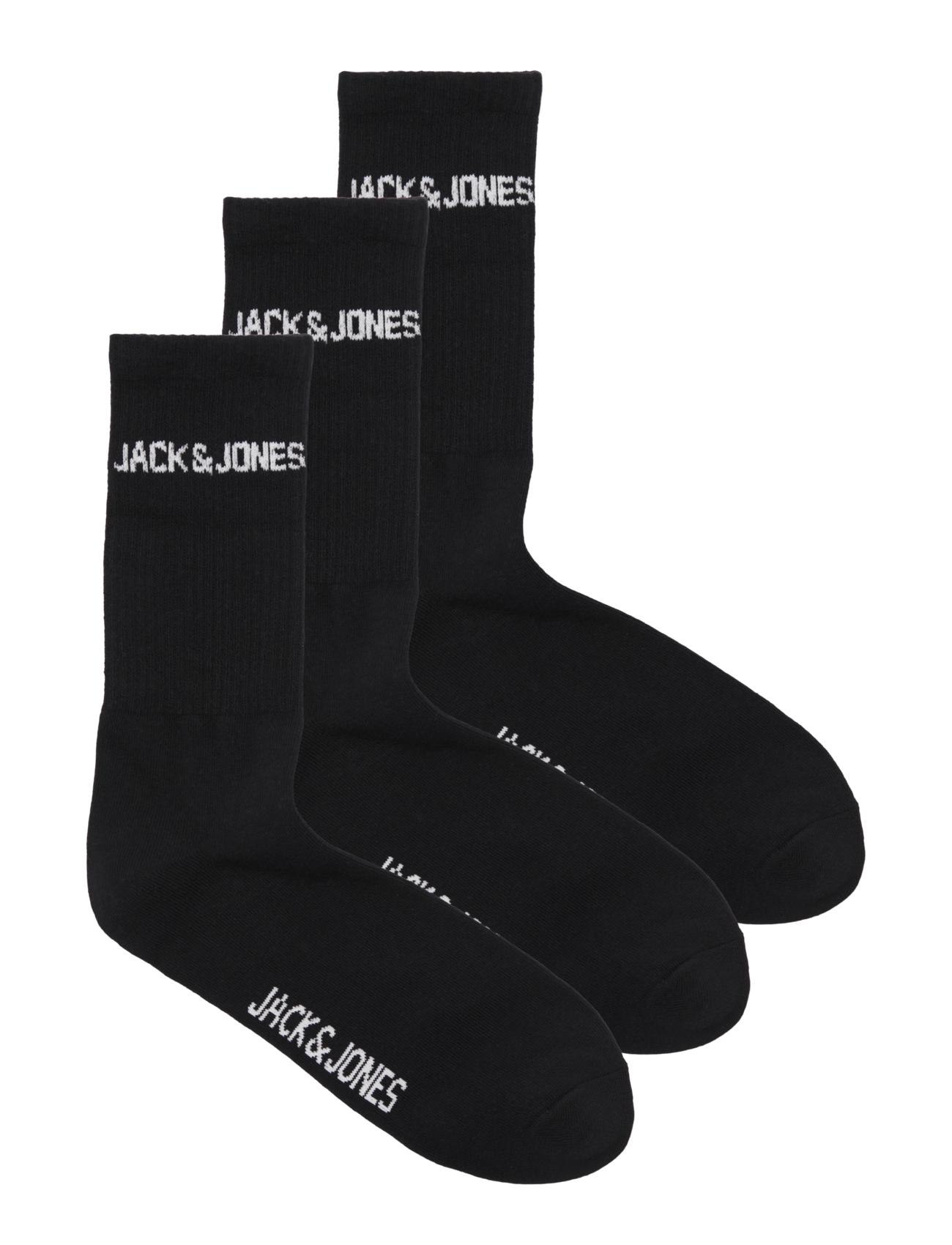 Jack & Jones JACMELVIN TENNIS SOCK 3 PACK NOOS - Socken im Multipack - BLACK / black