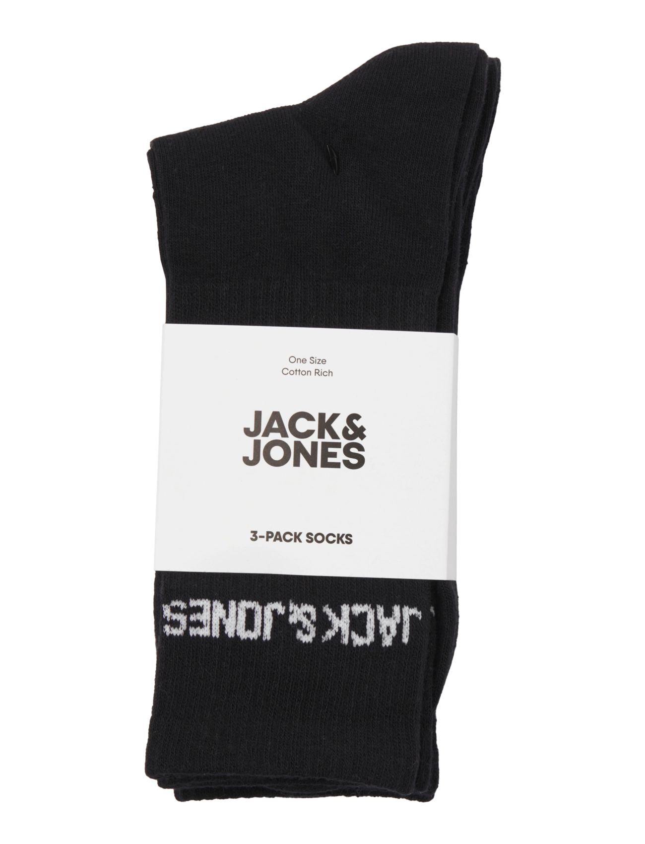 Jack & Jones - JACMELVIN TENNIS SOCK 3 PACK NOOS - tennissocken - black - 1