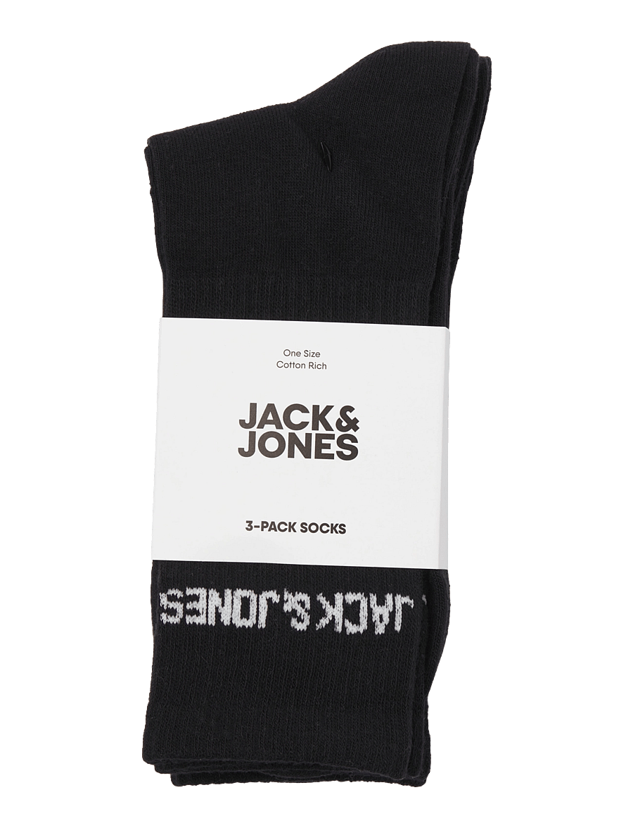 Jack & Jones - JACMELVIN TENNIS SOCK 3 PACK NOOS - tennissocken - black - 1