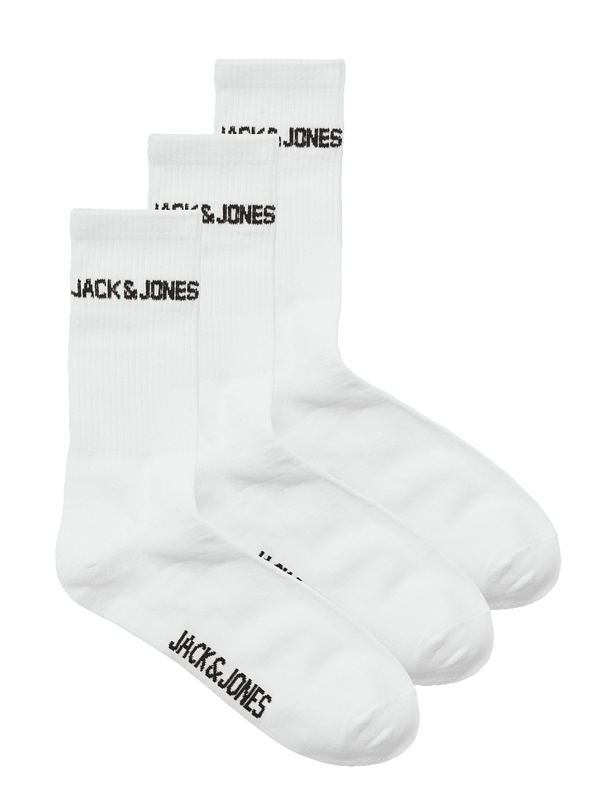 Jack & Jones - JACMELVIN TENNIS SOCK 3 PACK NOOS - tennissocken - white - 0