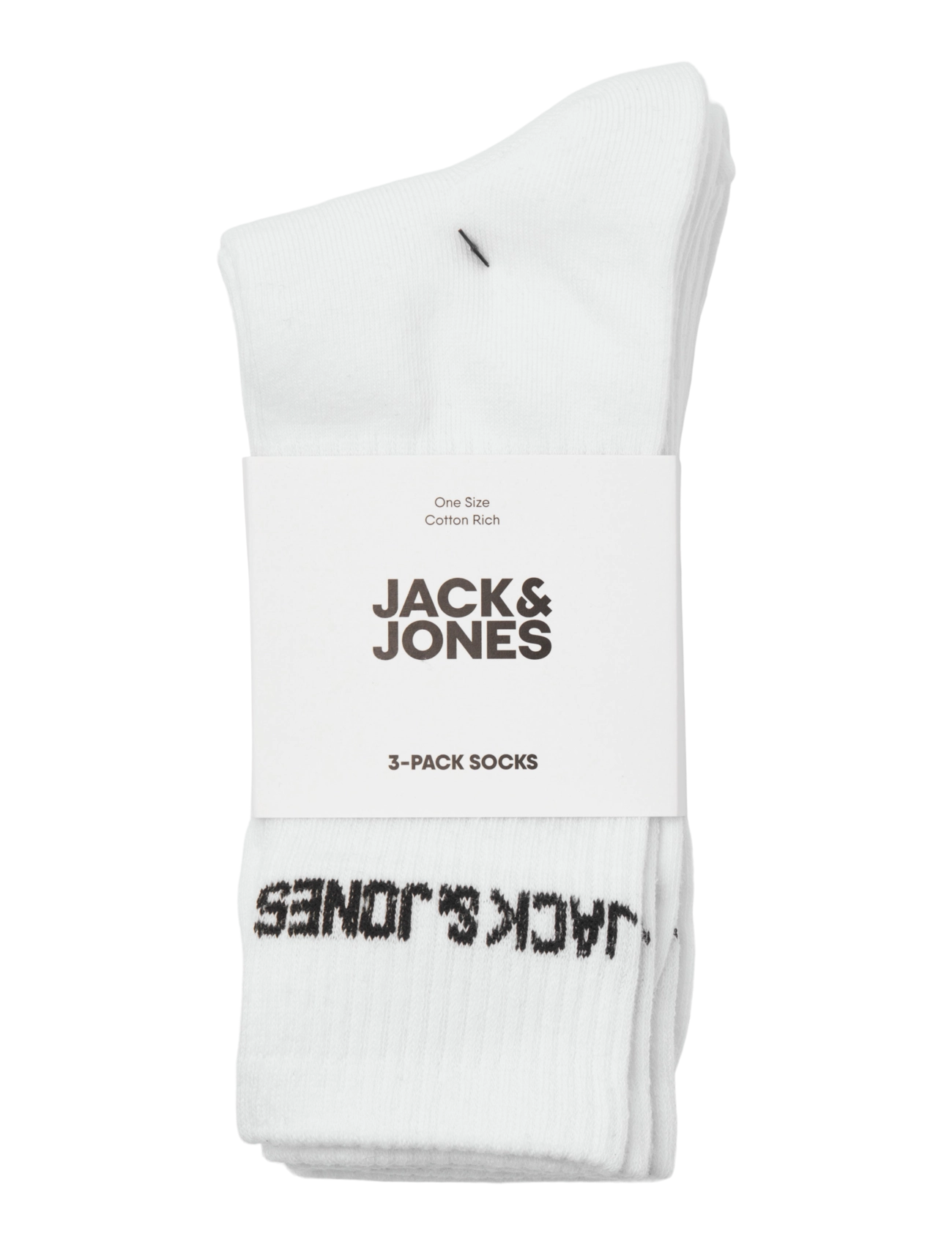 Jack & Jones - JACMELVIN TENNIS SOCK 3 PACK NOOS - tennissocken - white - 1