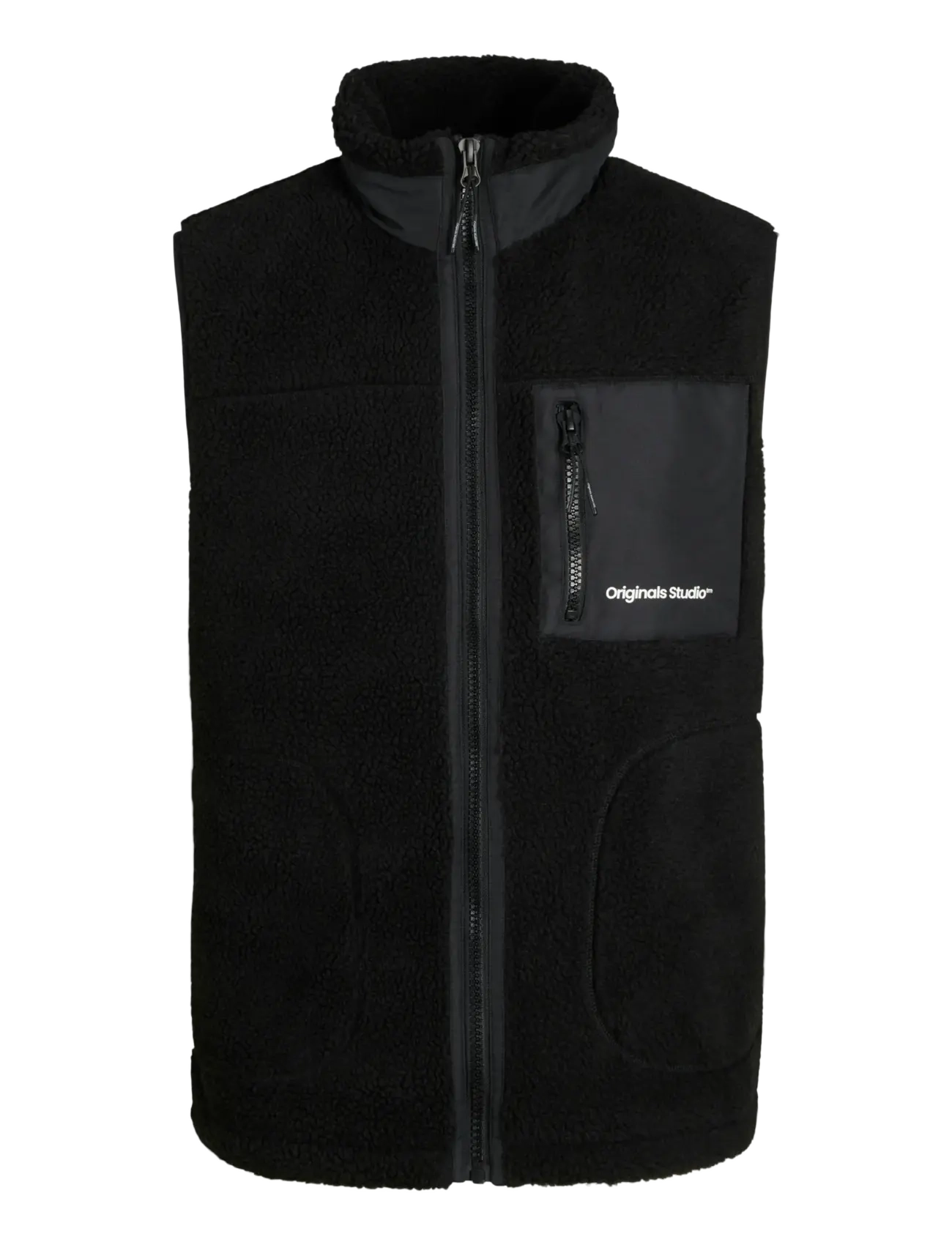 Jack & Jones JORVESTERBRO TEDDY BODYWARMER AW24 NOOS - Jackets & Coats - BLACK / black