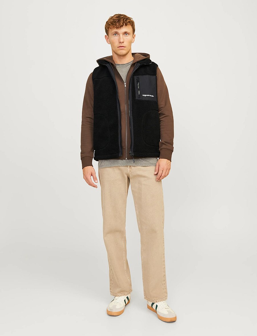 Jack & Jones - JORVESTERBRO TEDDY BODYWARMER AW24 NOOS - westen - black - 5