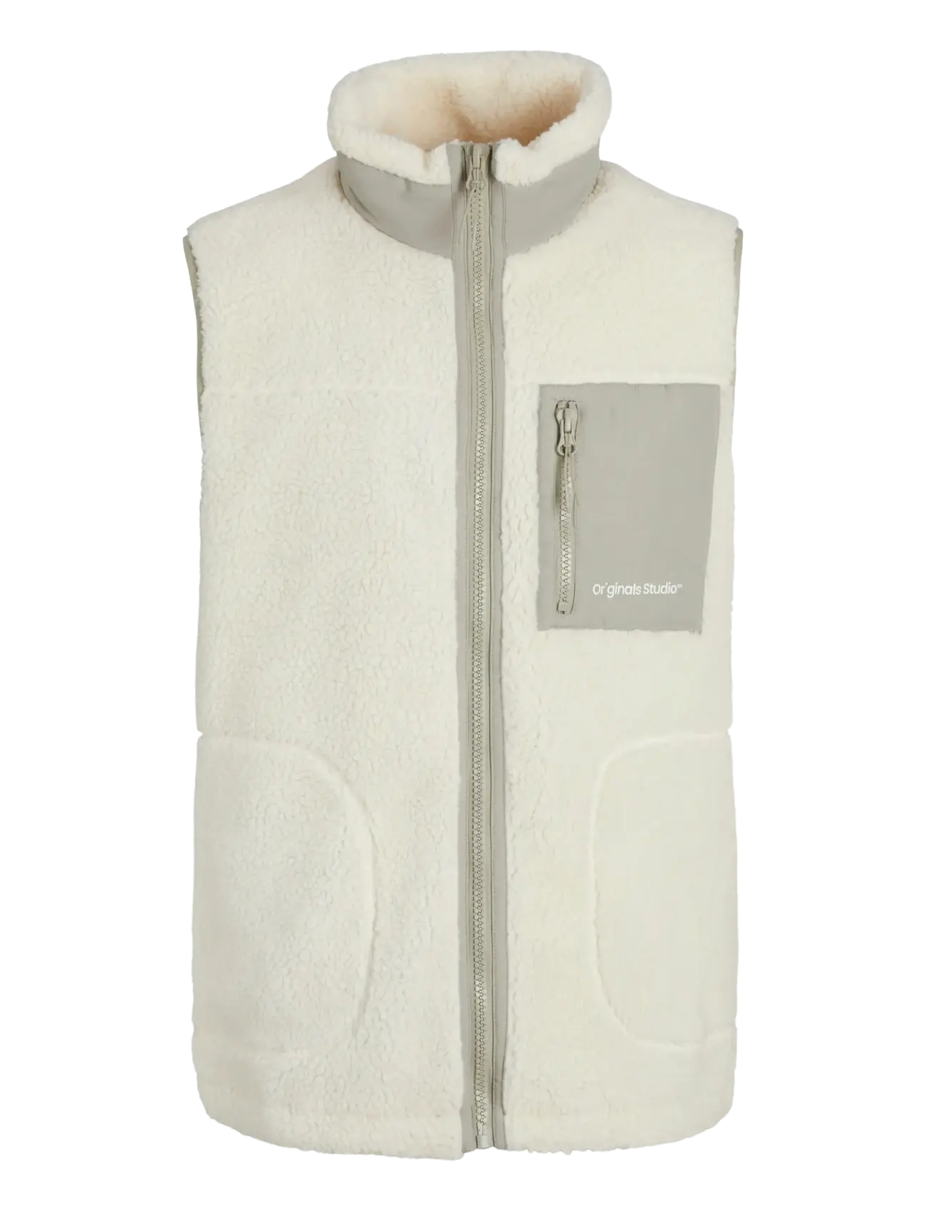 Jack & Jones JORVESTERBRO TEDDY BODYWARMER AW24 NOOS - Laveste priser - CLOUD DANCER / cream