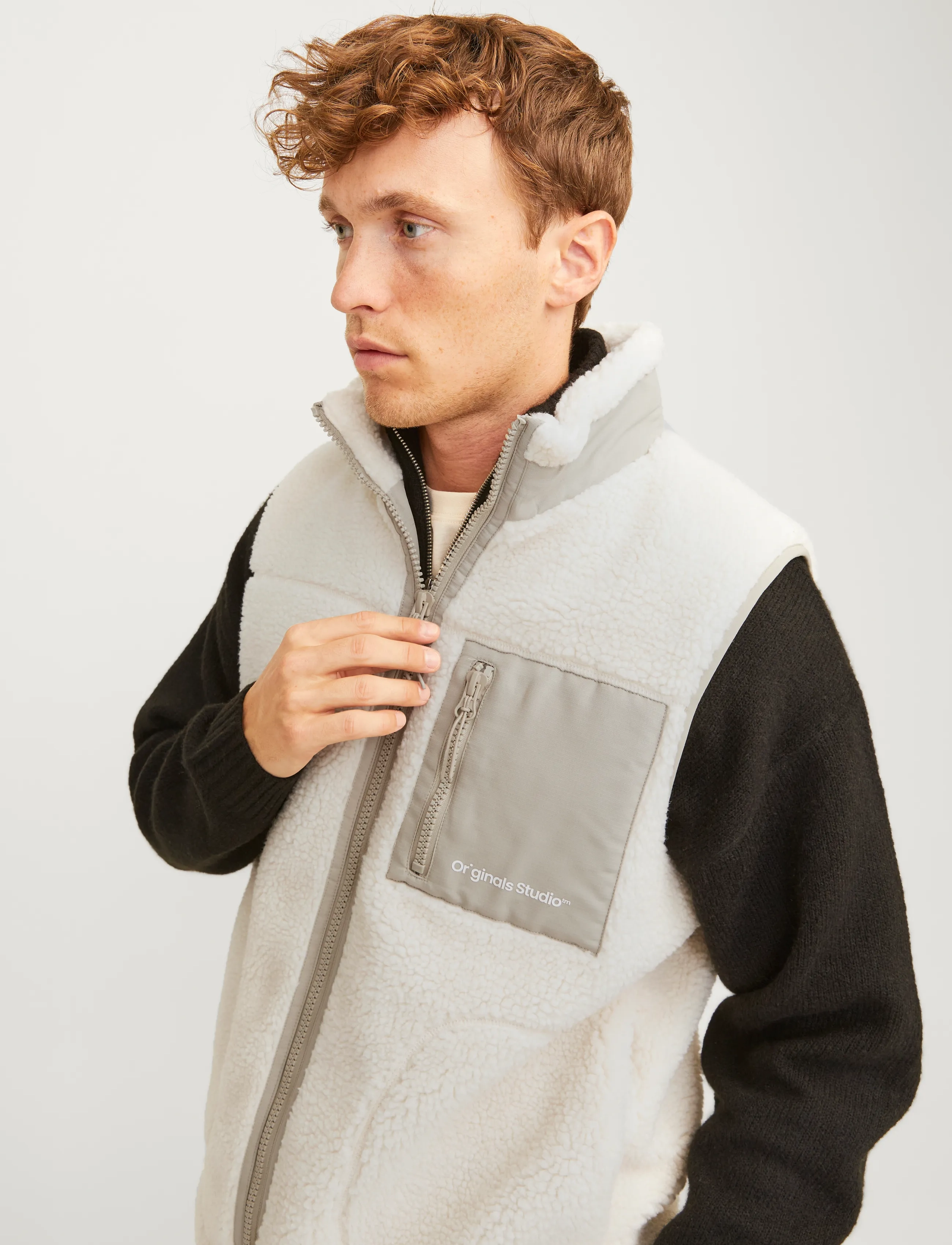 Jack & Jones - JORVESTERBRO TEDDY BODYWARMER AW24 NOOS - veste - cloud dancer - 5