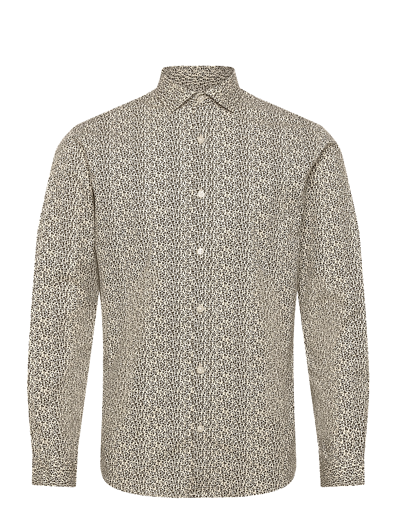 Jack & Jones - JPRBLABLACKPOOL STRETCH LS SHIRT SN - mönstrade skjortor - cloud dancer - 1