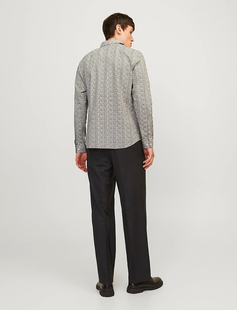 Jack & Jones - JPRBLABLACKPOOL STRETCH LS SHIRT SN - mönstrade skjortor - cloud dancer - 3