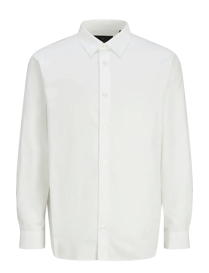 Jack & Jones - JPRBLABUSHWICK STANLEY SHIRT L/S SN - randiga skjortor - bright white - 1