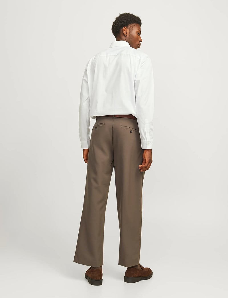 Jack & Jones - JPRBLABUSHWICK STANLEY SHIRT L/S SN - randiga skjortor - bright white - 2