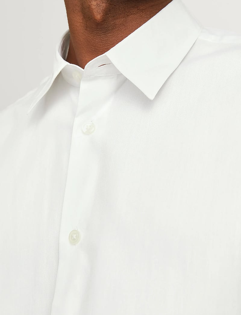 Jack & Jones - JPRBLABUSHWICK STANLEY SHIRT L/S SN - randiga skjortor - bright white - 4