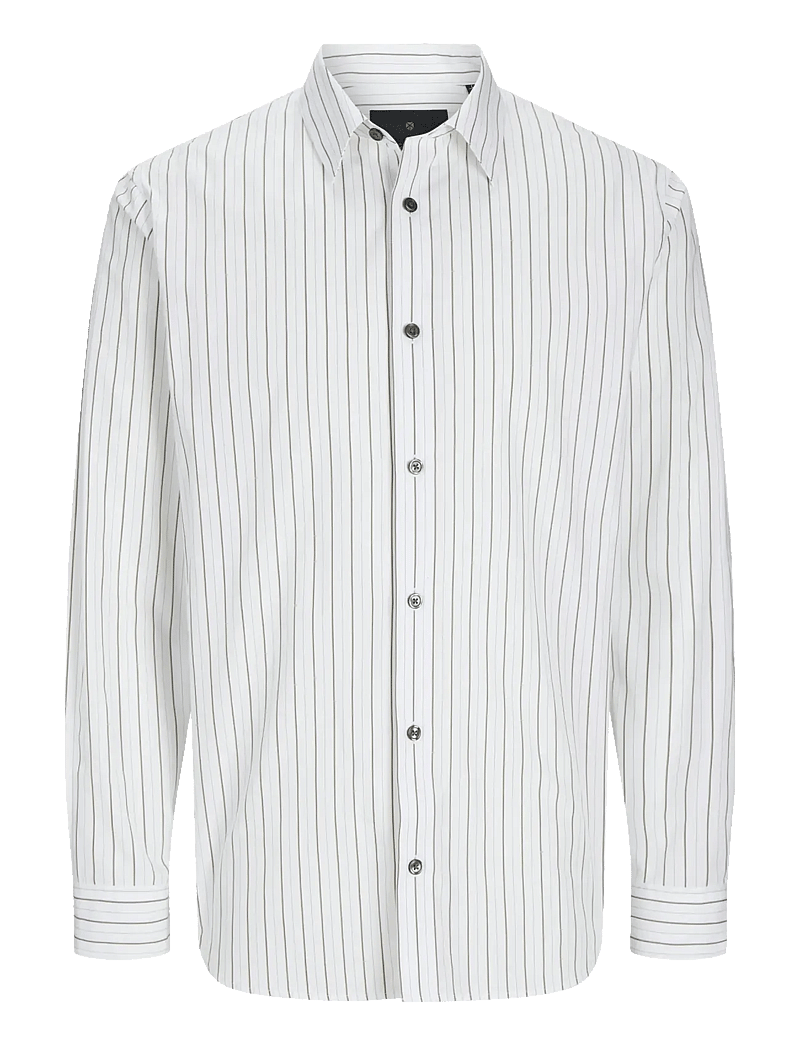 Jack & Jones - JPRBLABUSHWICK STANLEY SHIRT L/S SN - gestreifte hemden - white - 1