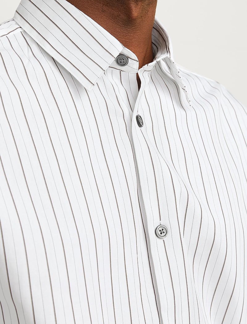 Jack & Jones - JPRBLABUSHWICK STANLEY SHIRT L/S SN - gestreifte hemden - white - 3