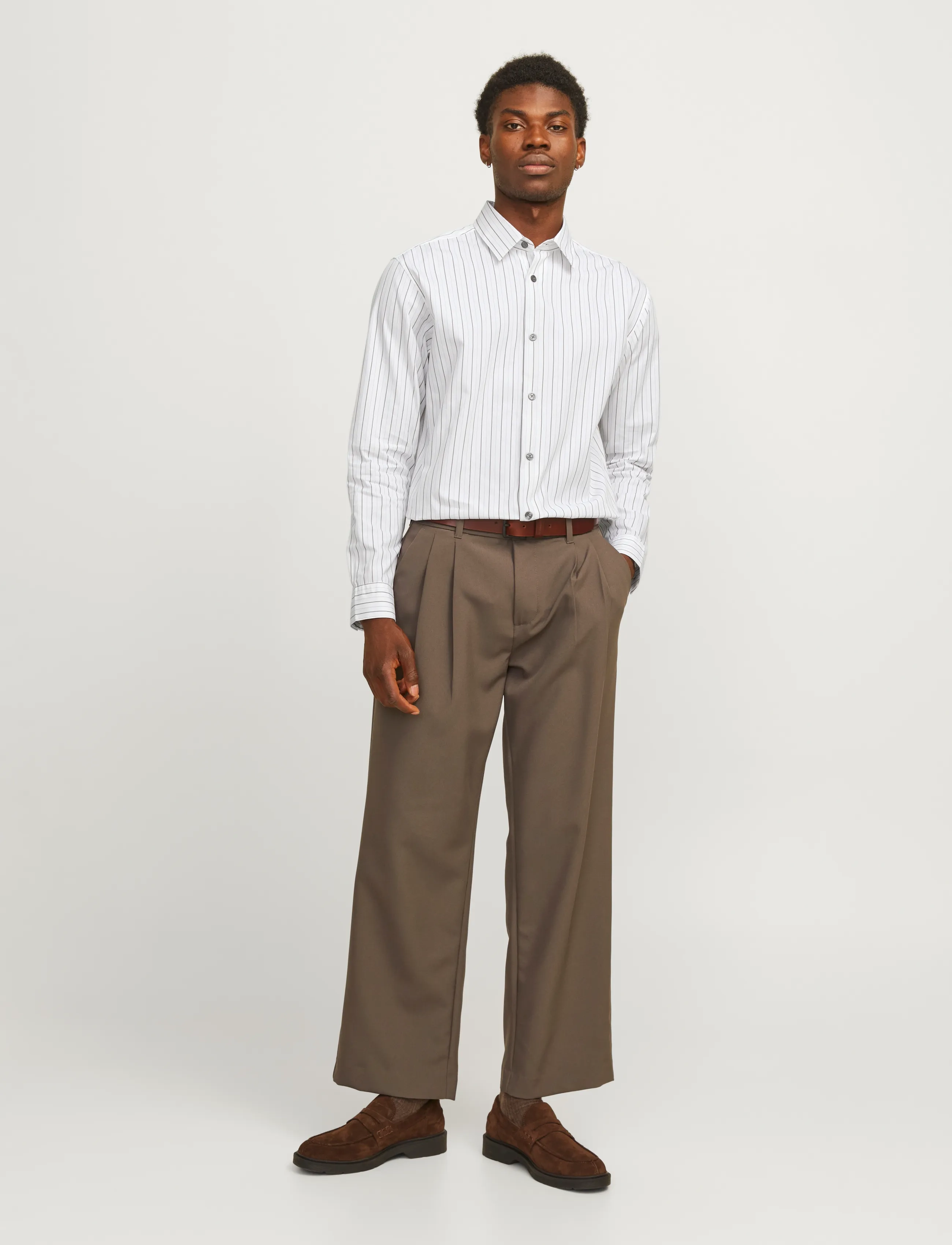 Jack & Jones - JPRBLABUSHWICK STANLEY SHIRT L/S SN - strīpaini krekli - white - 5