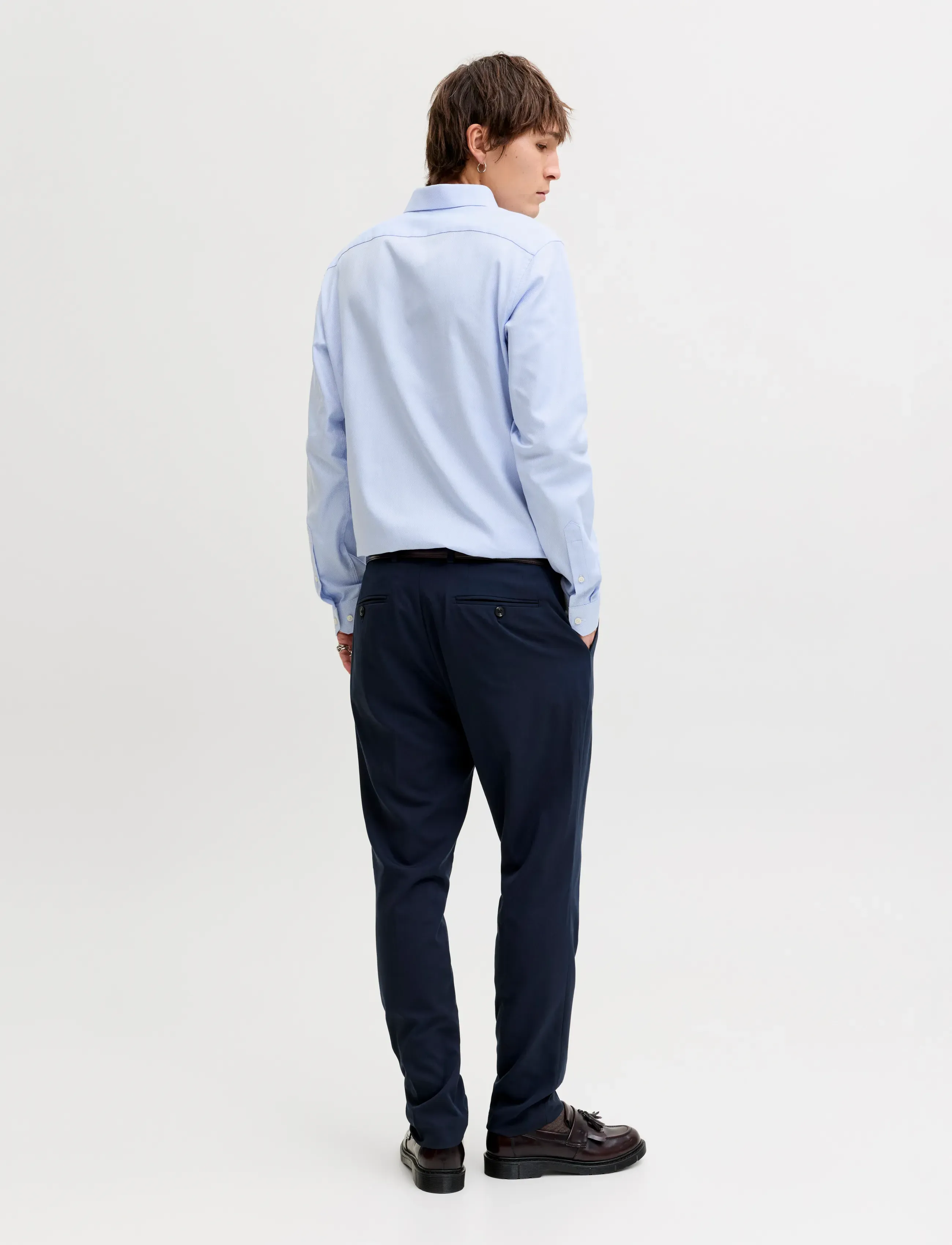 Jack & Jones - JPRBLAPARKER DETAIL L/S SHIRT NOOS - formelle skjorter - faded denim - 3