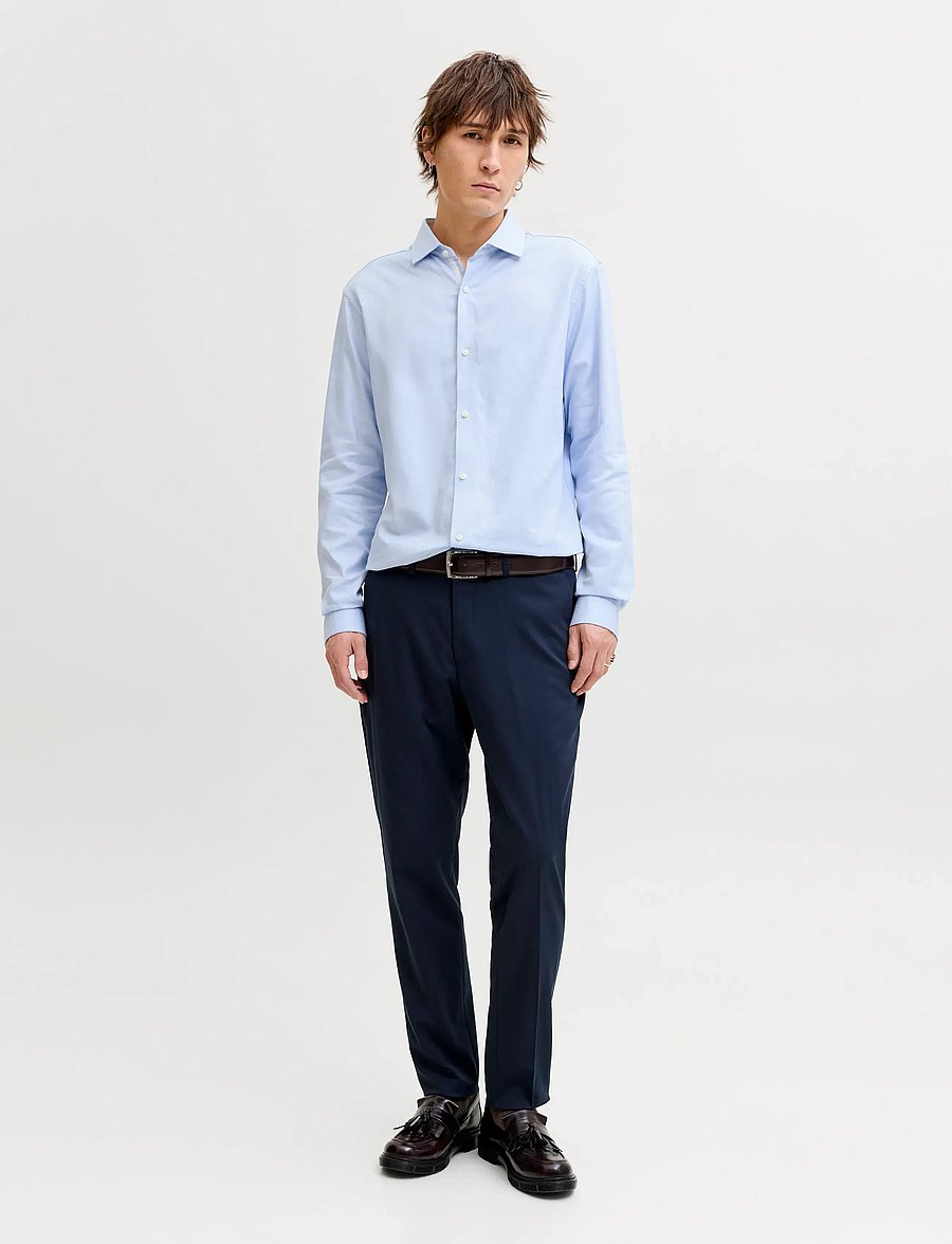 Jack & Jones - JPRBLAPARKER DETAIL L/S SHIRT NOOS - pidulikud särgid - faded denim - 4