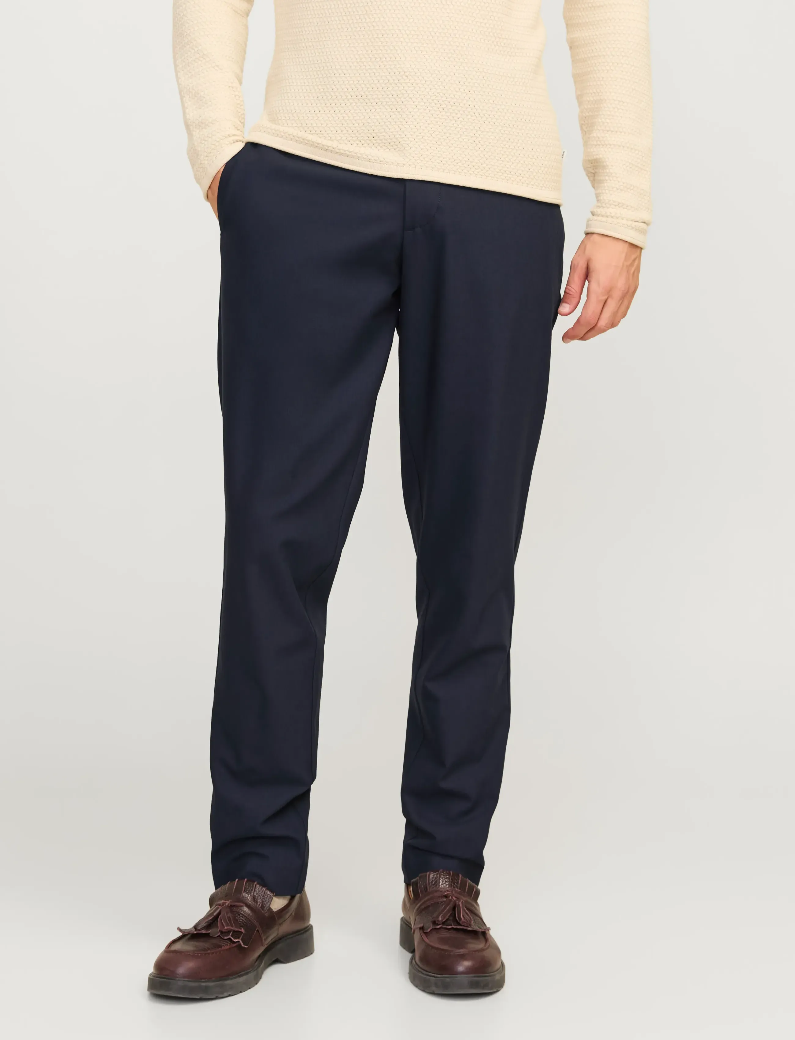 Jack & Jones JPSTACE LEO CHINO NOOS - Bukser - DARK NAVY / navy
