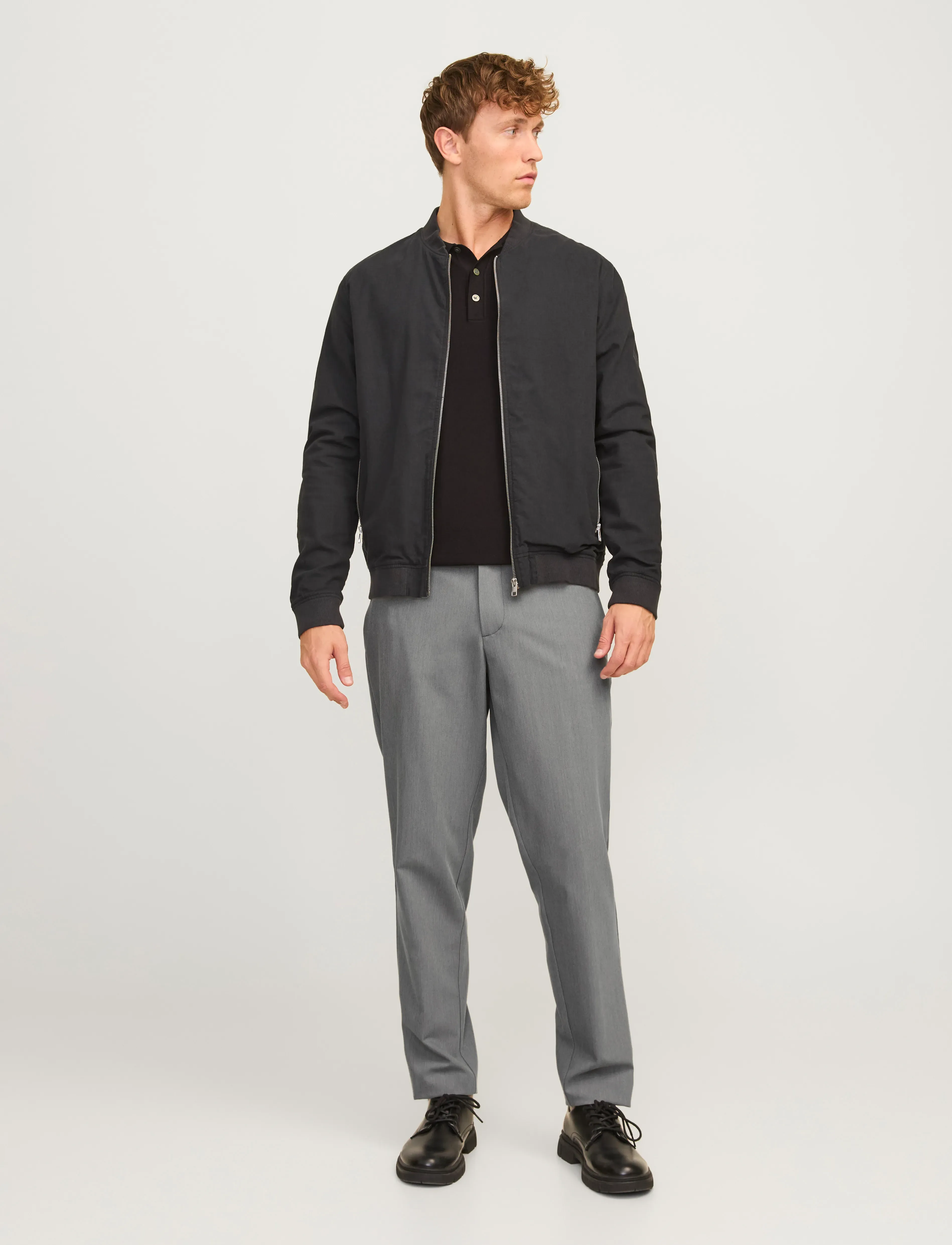 Jack & Jones - JPSTACE LEO CHINO NOOS - chinos - grey melange - 4
