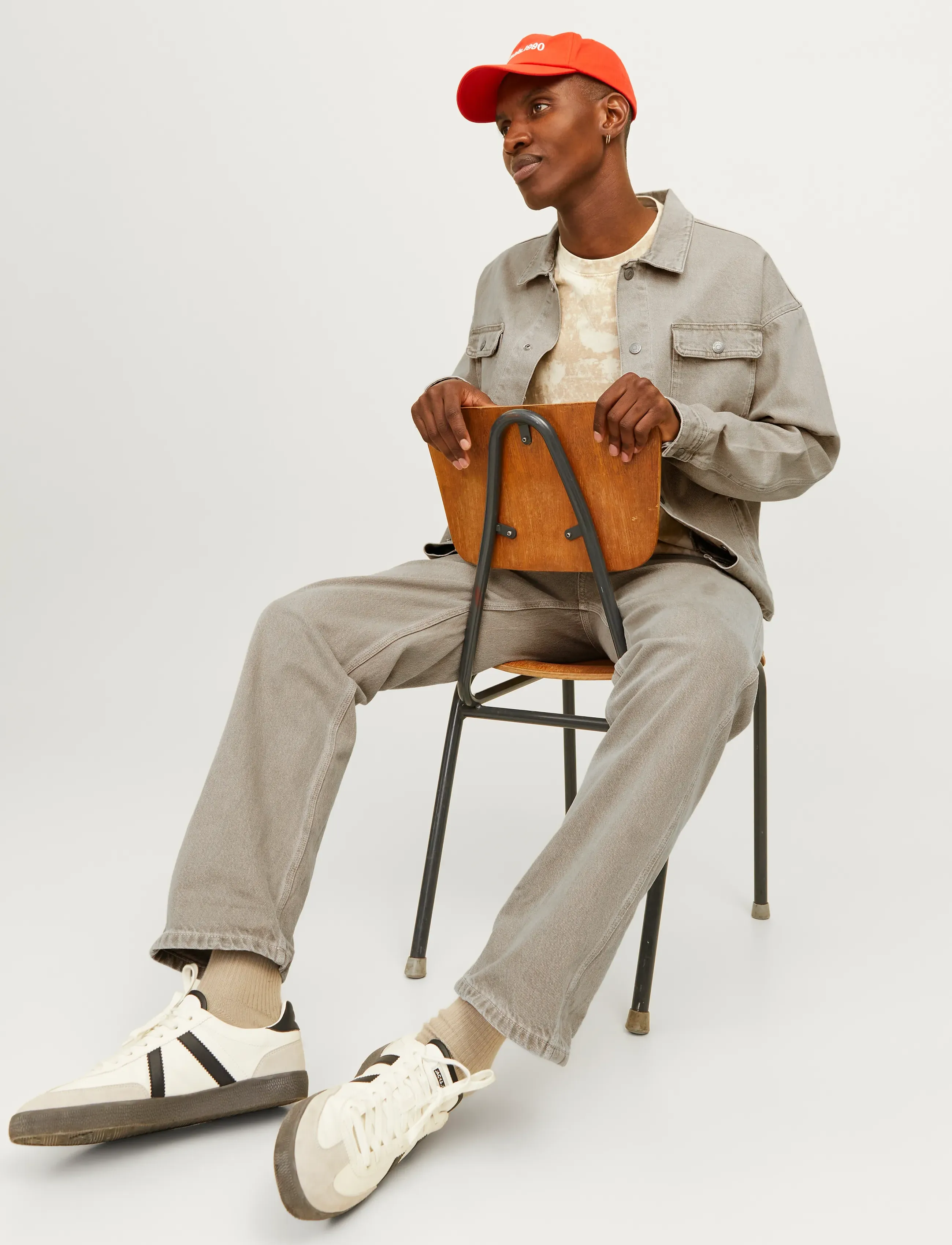Jack & Jones JJIEDDIE JJWORKER MF 140 NOOS - Jeans - WINTER TWIG / beige