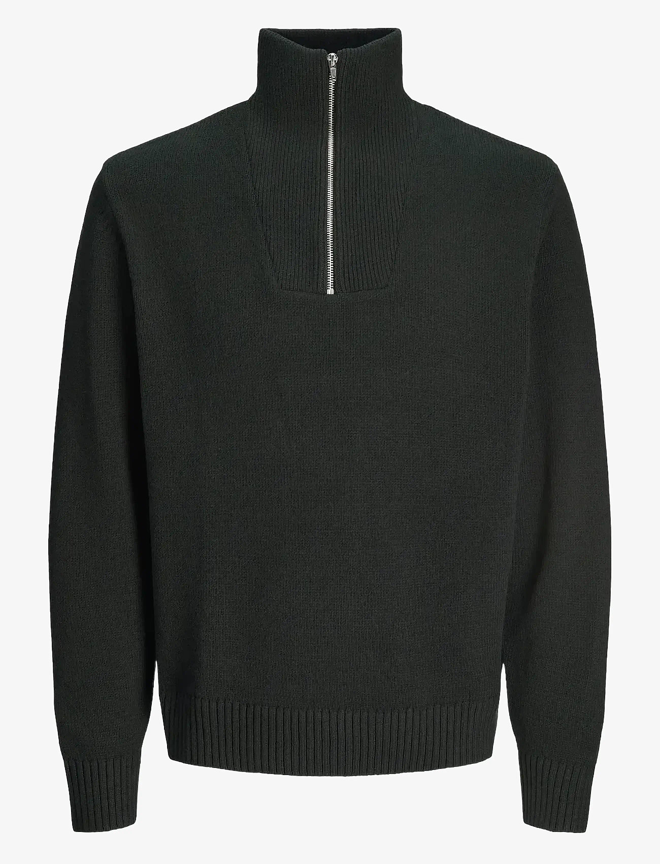 Jack & Jones - JORFREDERIKSBERG KNIT HALF ZIP - black - 0