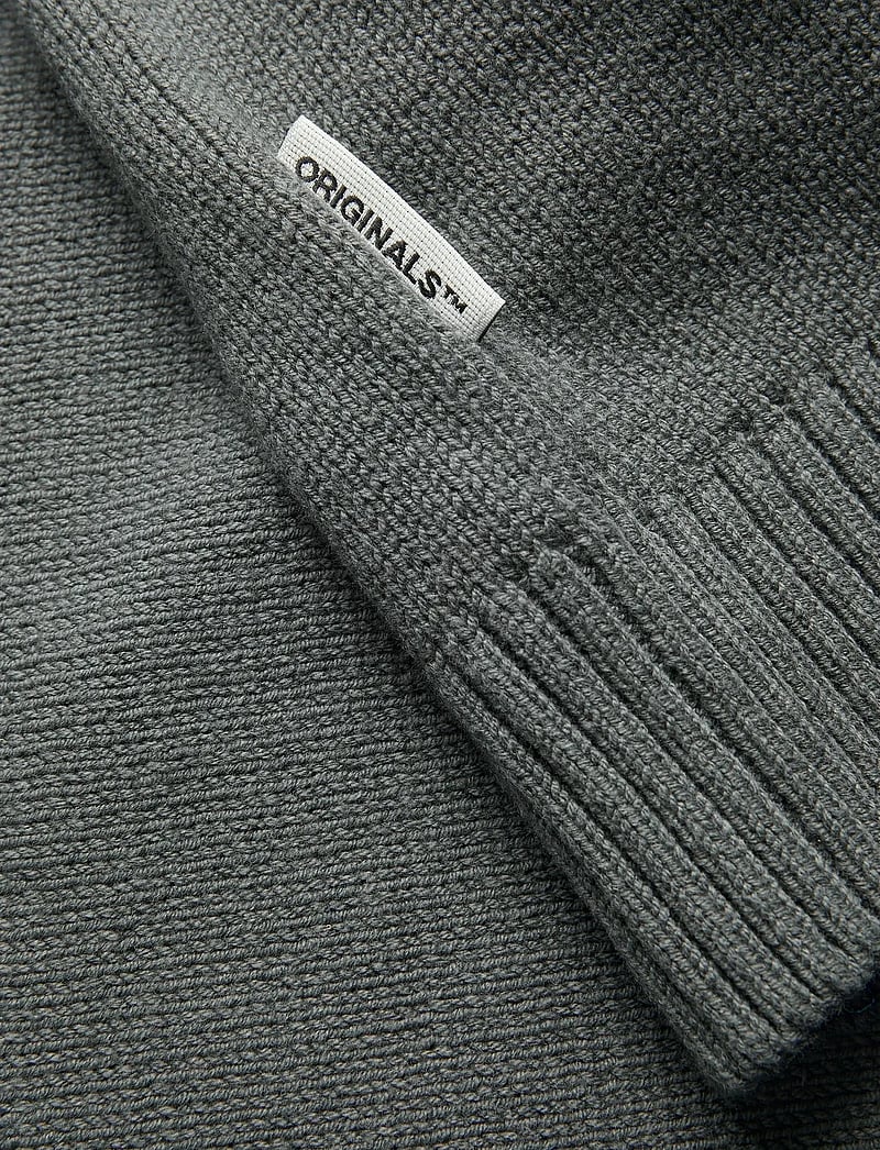 Jack & Jones - JORFREDERIKSBERG KNIT HALF ZIP - half zip-tröjor - iron gate - 2