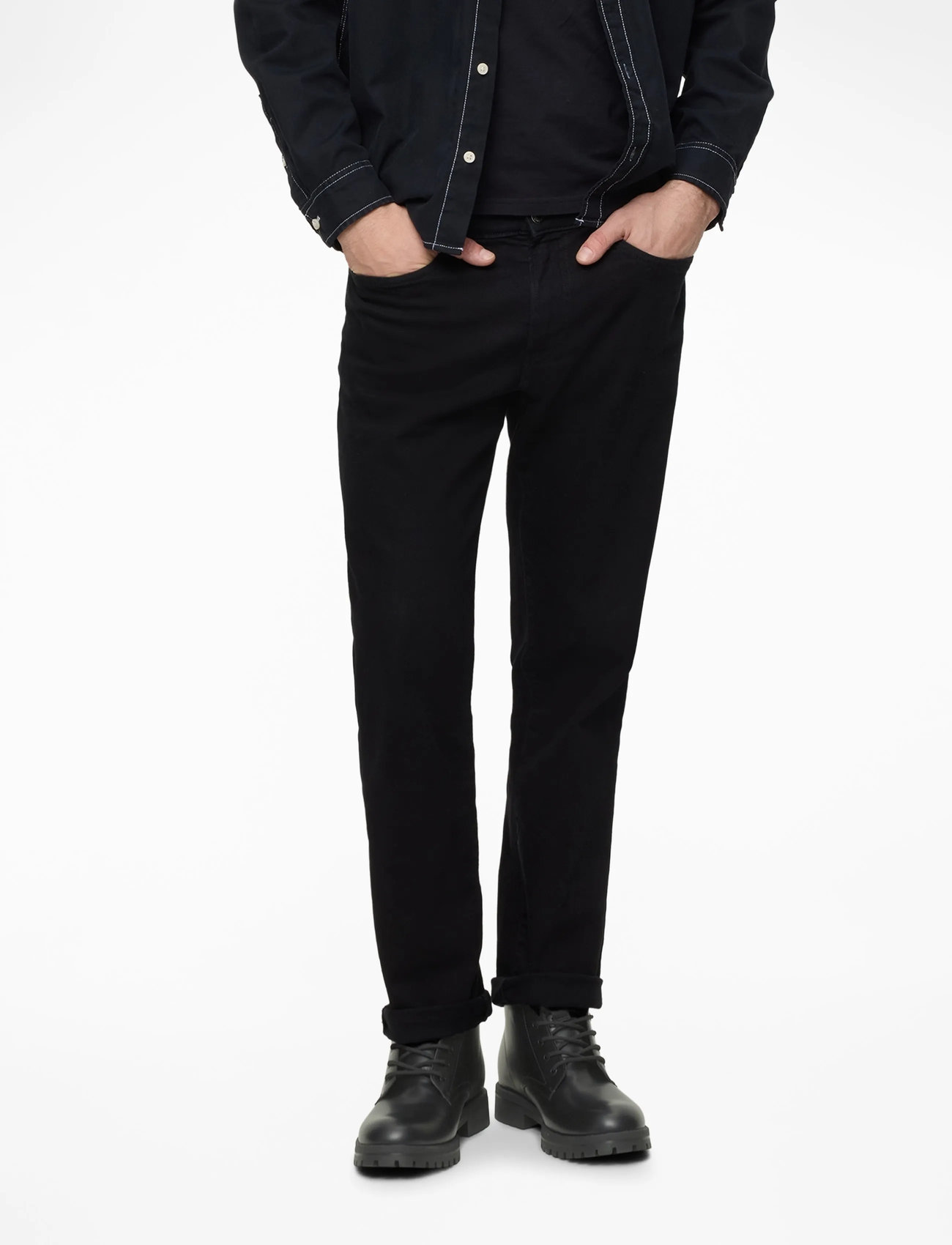 Jack & Jones - JFWCAMDEN PU BOOT - paeltega jalanõud - anthracite - 2