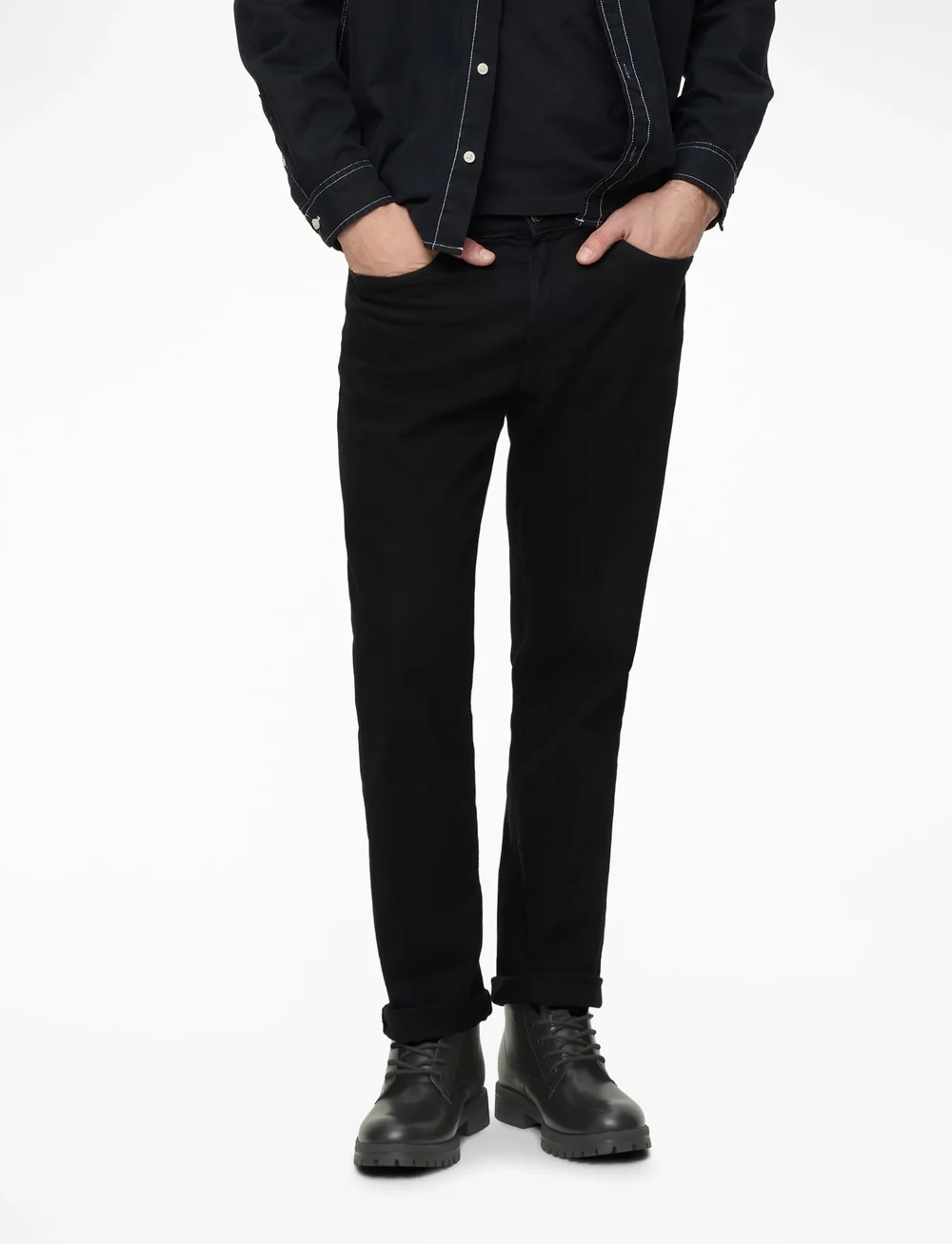 Jack & Jones - JFWCAMDEN PU BOOT - schnürboots - anthracite - 3