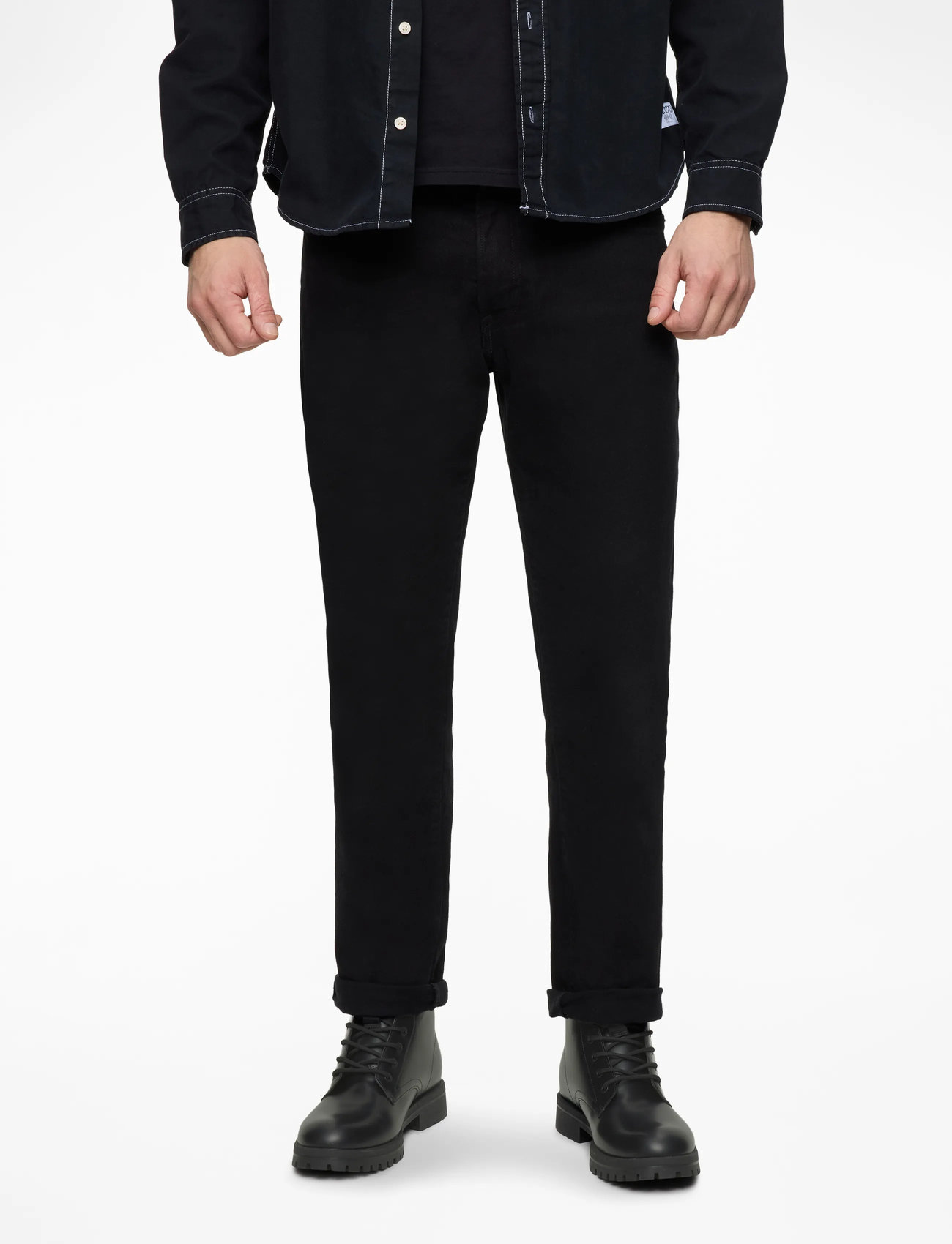 Jack & Jones - JFWCAMDEN PU BOOT - paeltega jalanõud - anthracite - 3