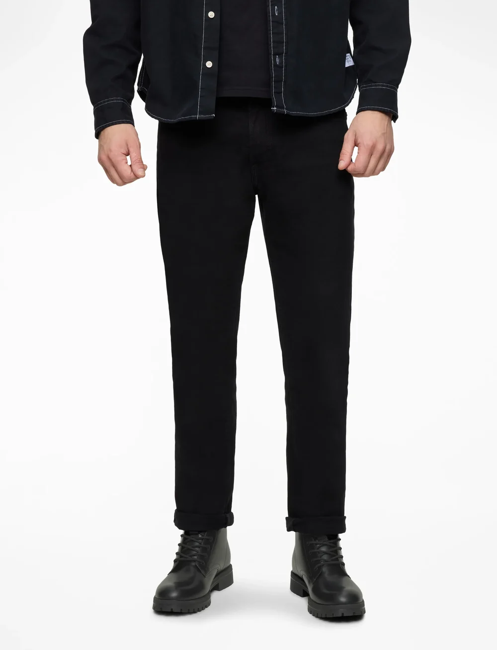 Jack & Jones - JFWCAMDEN PU BOOT - schnürboots - anthracite - 0