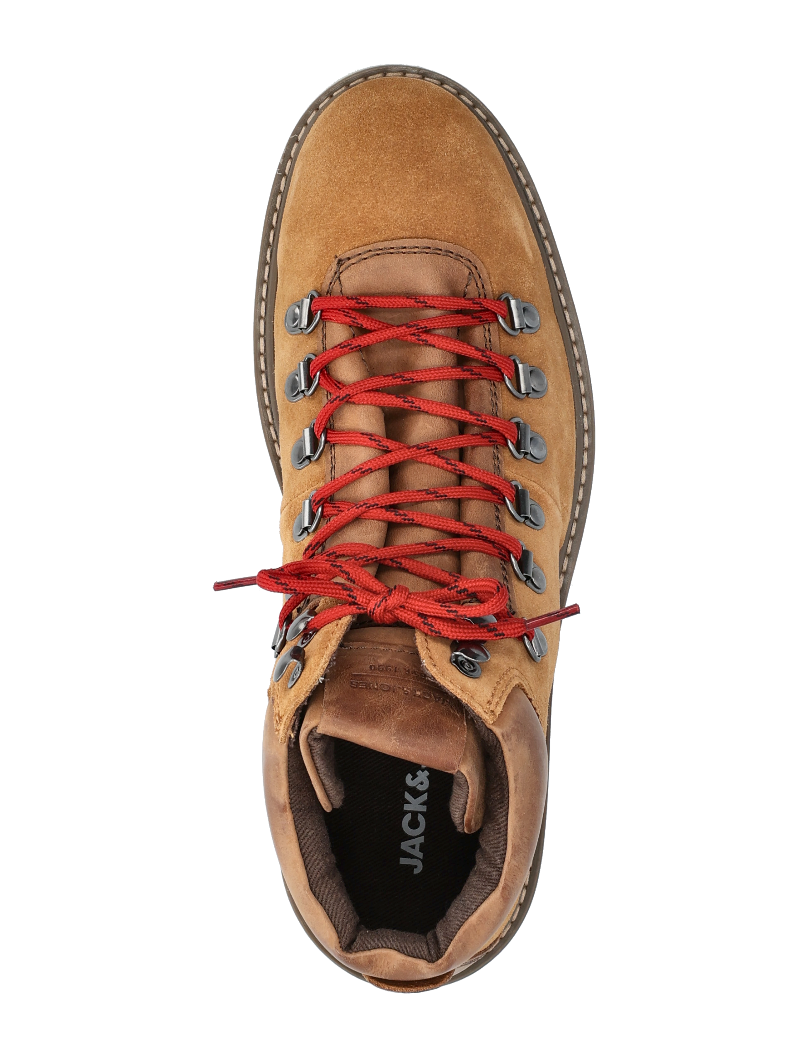 Jack & Jones - JFWCHORLTON SUEDE BOOT LN - støvler med snøre - tobacco brown - 3