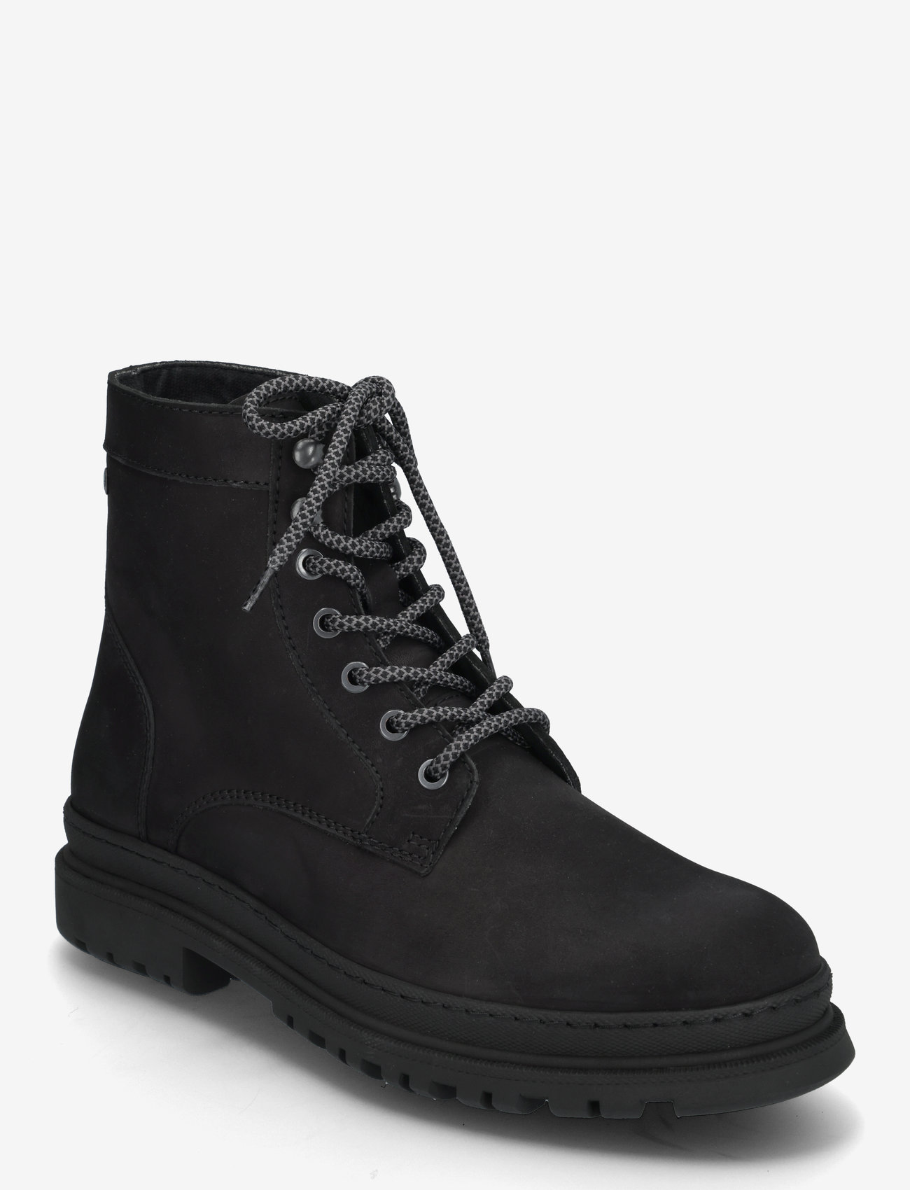 Jack & Jones - JFWCHAPEL NUBUCK BOOT LN - kängor med snörning - anthracite - 0