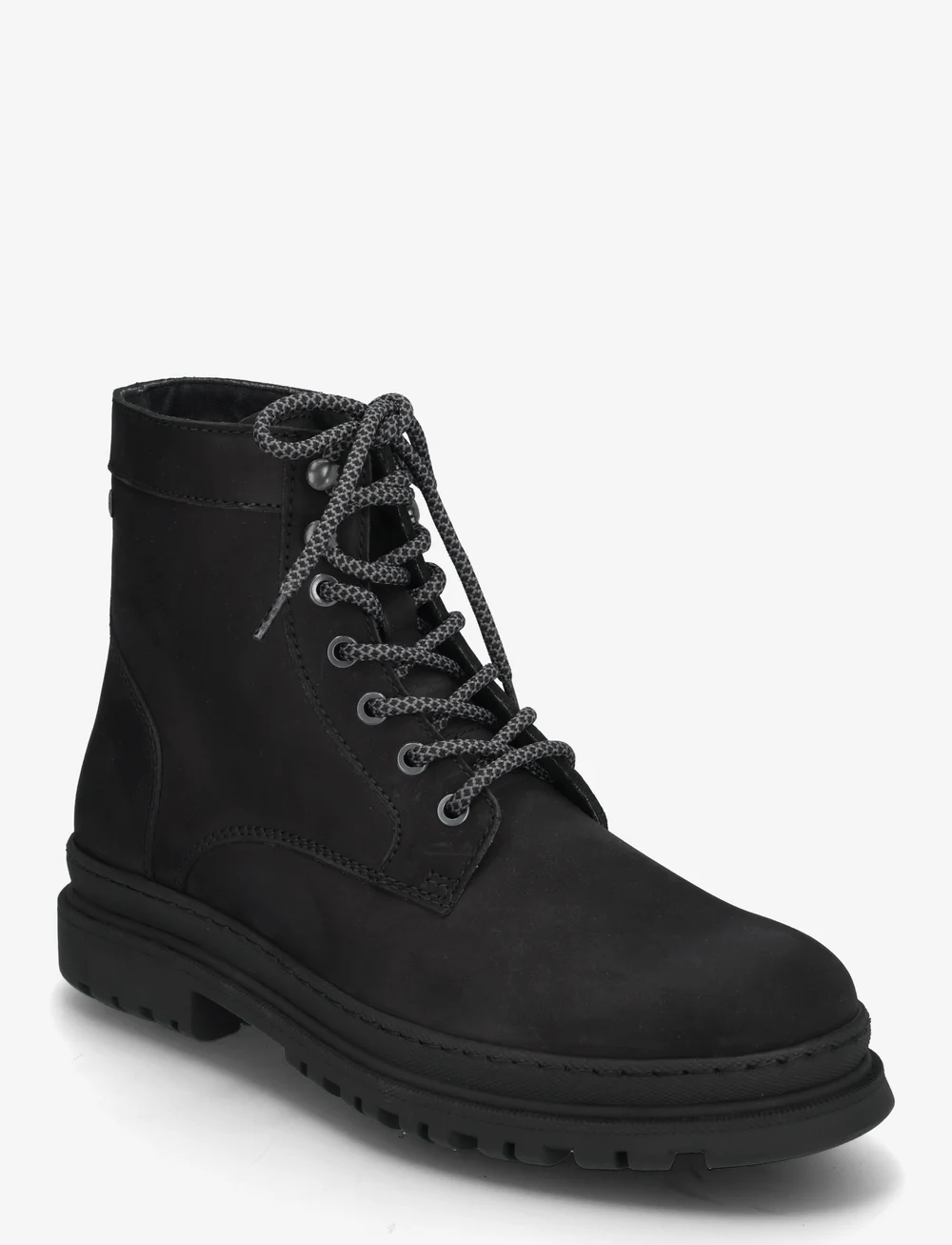 Jack & Jones - JFWCHAPEL NUBUCK BOOT LN - laced boots - anthracite - 0