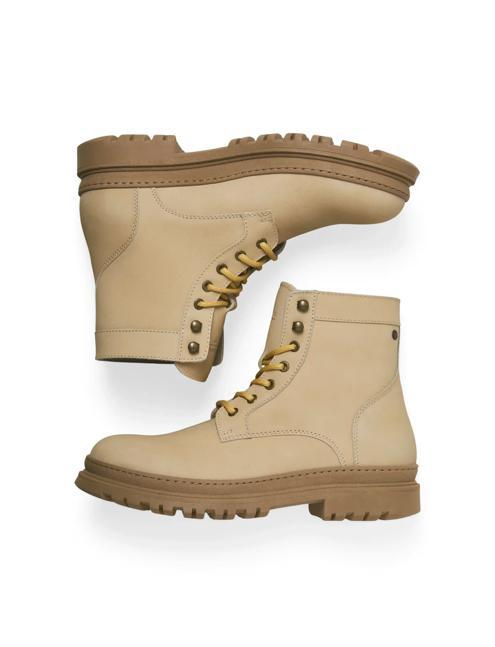 Jack & Jones - JFWCHAPEL NUBUCK BOOT LN - schnürboots - sand - 0