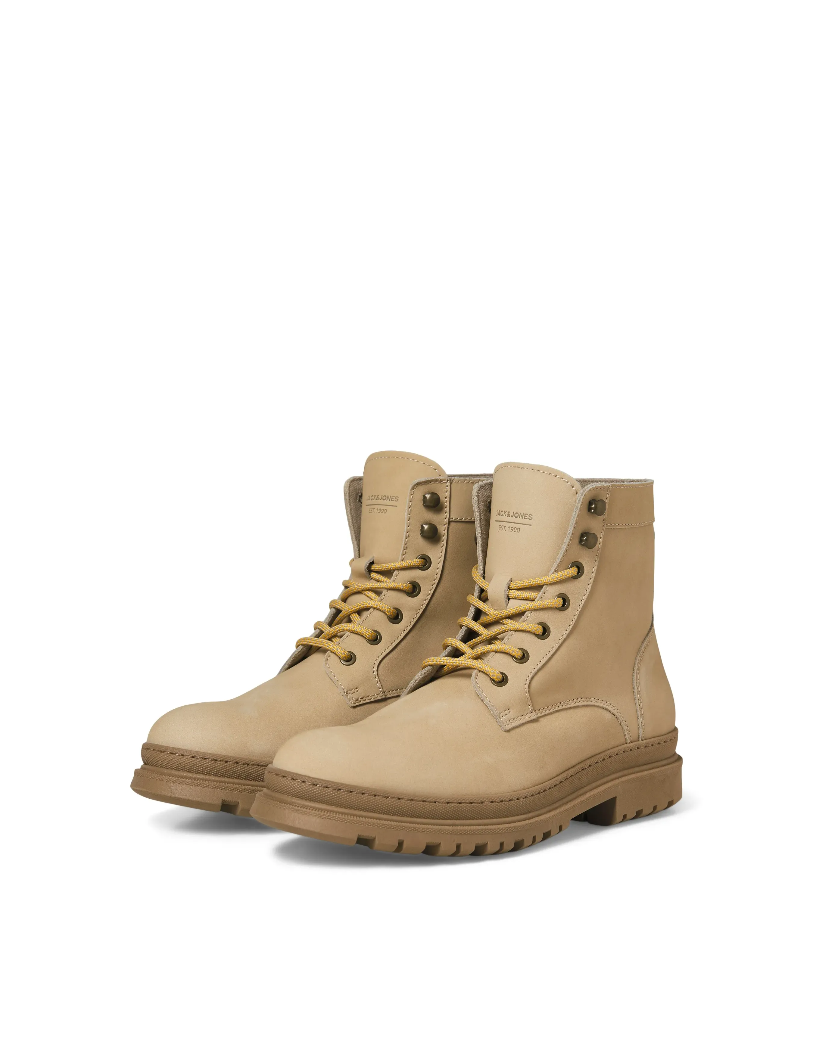 Jack & Jones - JFWCHAPEL NUBUCK BOOT LN - støvler med snøre - sand - 4