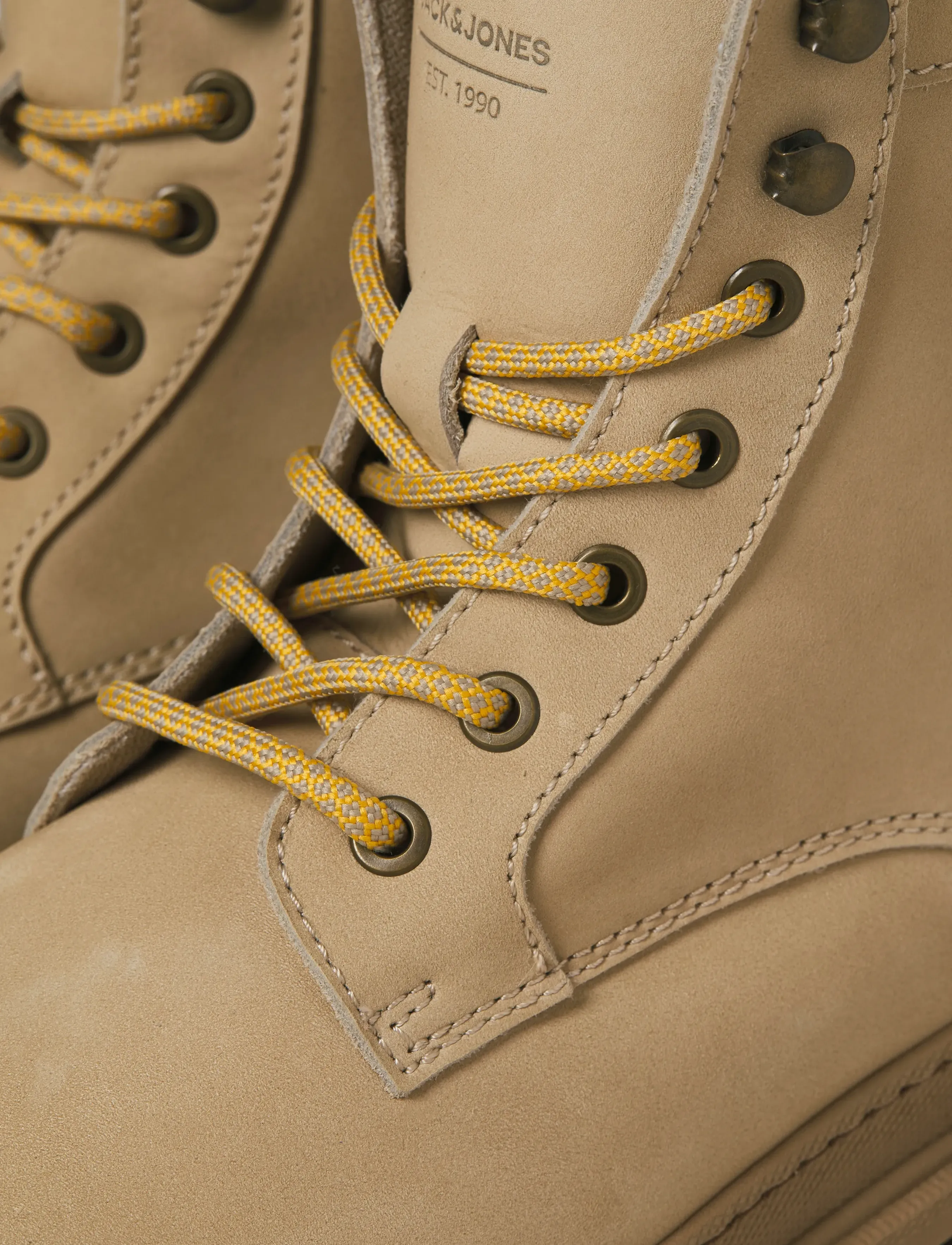 Jack & Jones - JFWCHAPEL NUBUCK BOOT LN - støvler med snøre - sand - 5