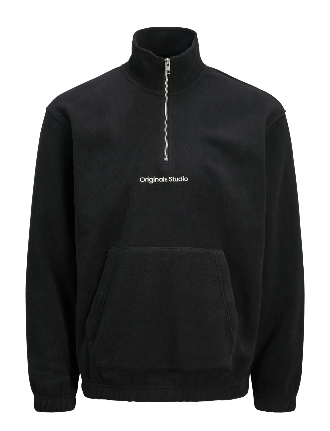 JACK & JONES Jorvesterbro Fleece Quarter Zip Noos Schwarz - XL - Herren