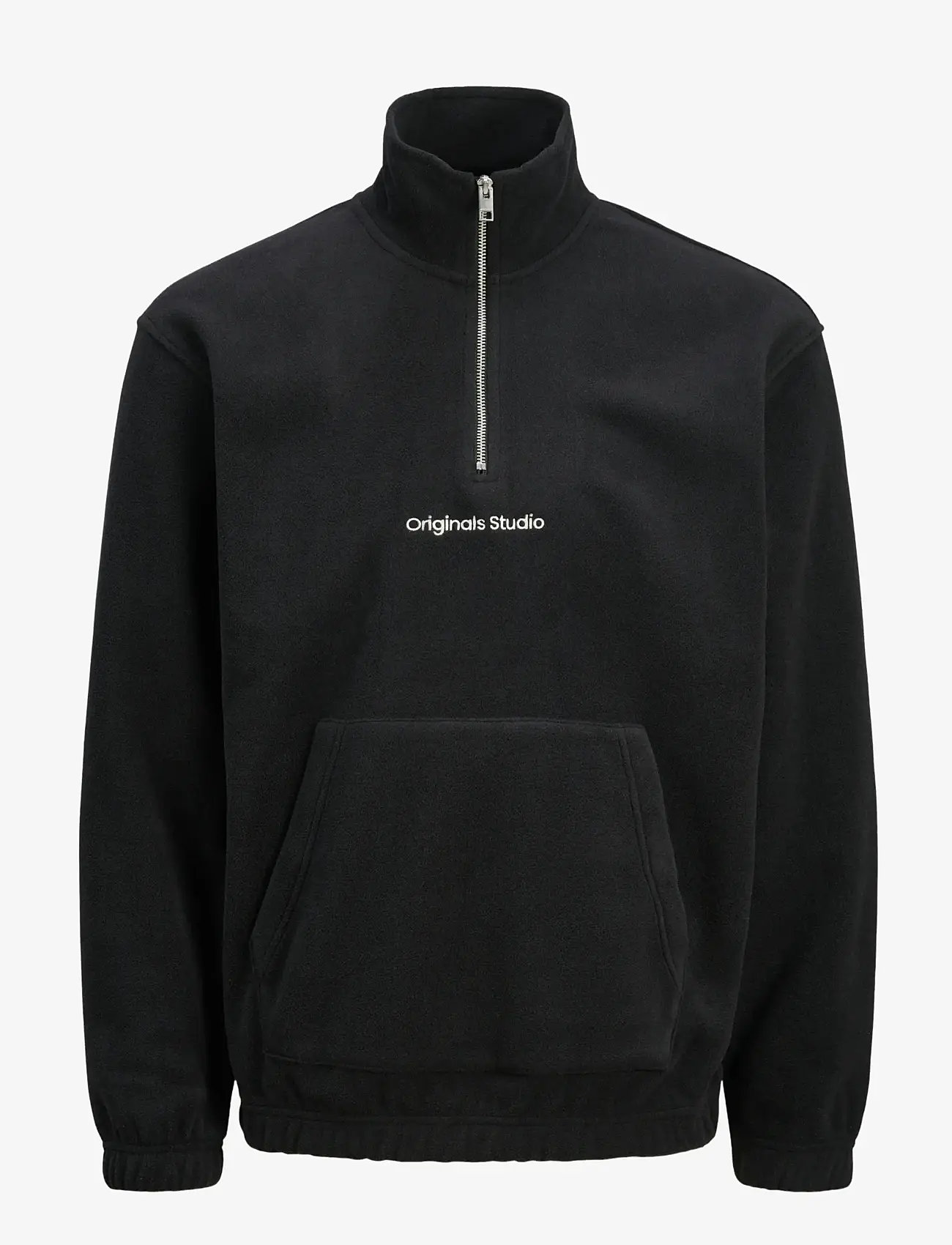 Jack & Jones - JORVESTERBRO FLEECE QUARTER ZIP NOOS - fleece-pullover - black - 1