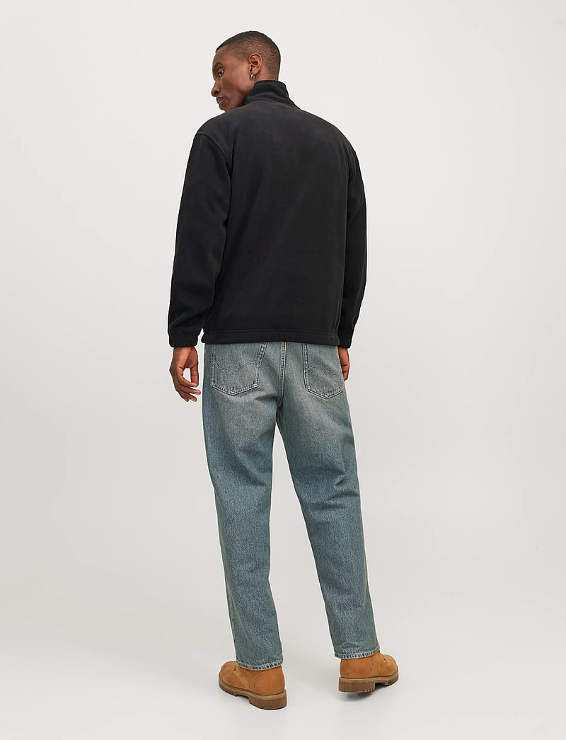 Jack & Jones - JORVESTERBRO FLEECE QUARTER ZIP NOOS - fleece-pullover - black - 2