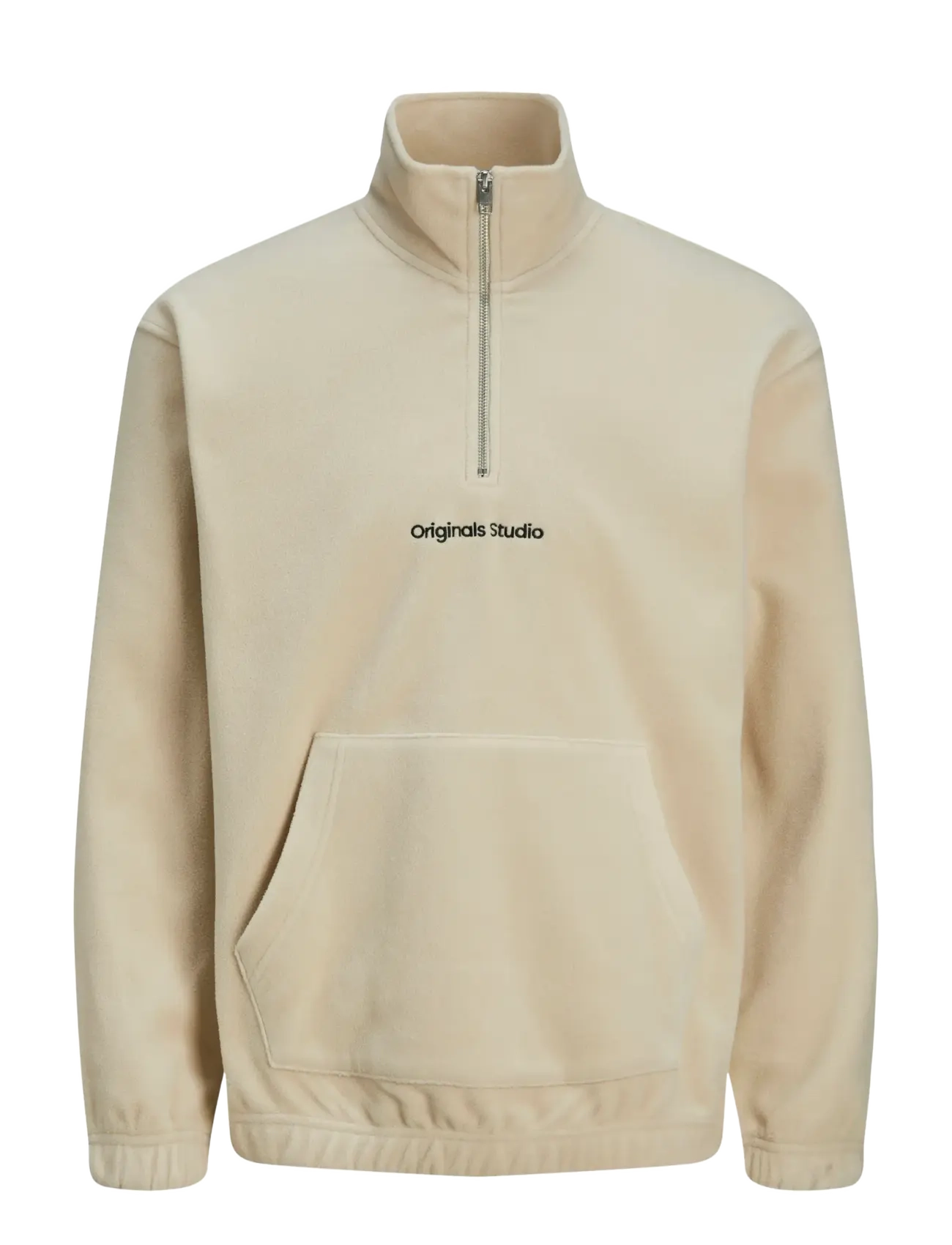 Jack & Jones JORVESTERBRO FLEECE QUARTER ZIP NOOS - Sweatshirts & hættetrøjer - OATMEAL / beige