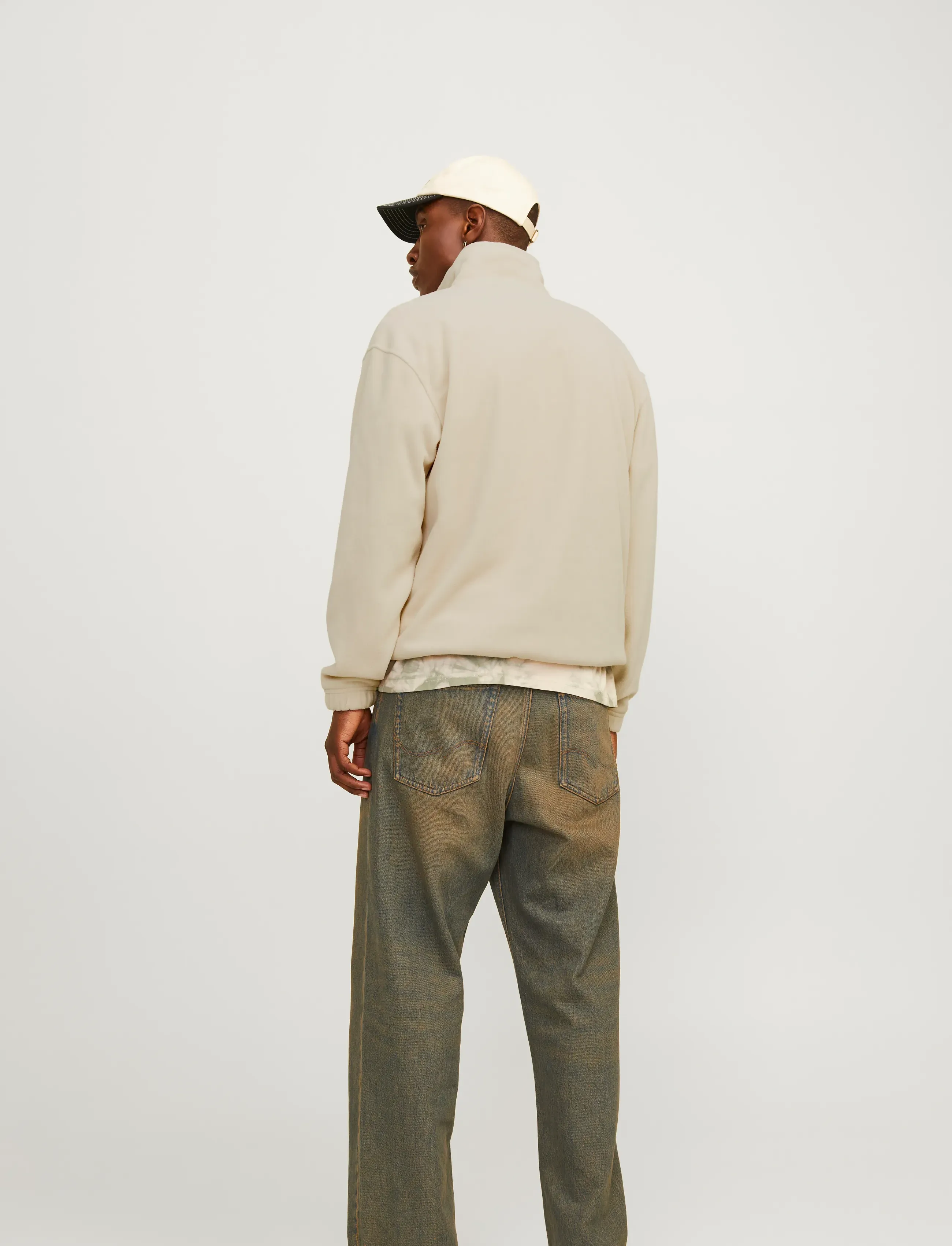 Jack & Jones - JORVESTERBRO FLEECE QUARTER ZIP NOOS - fleece-pullover - oatmeal - 2