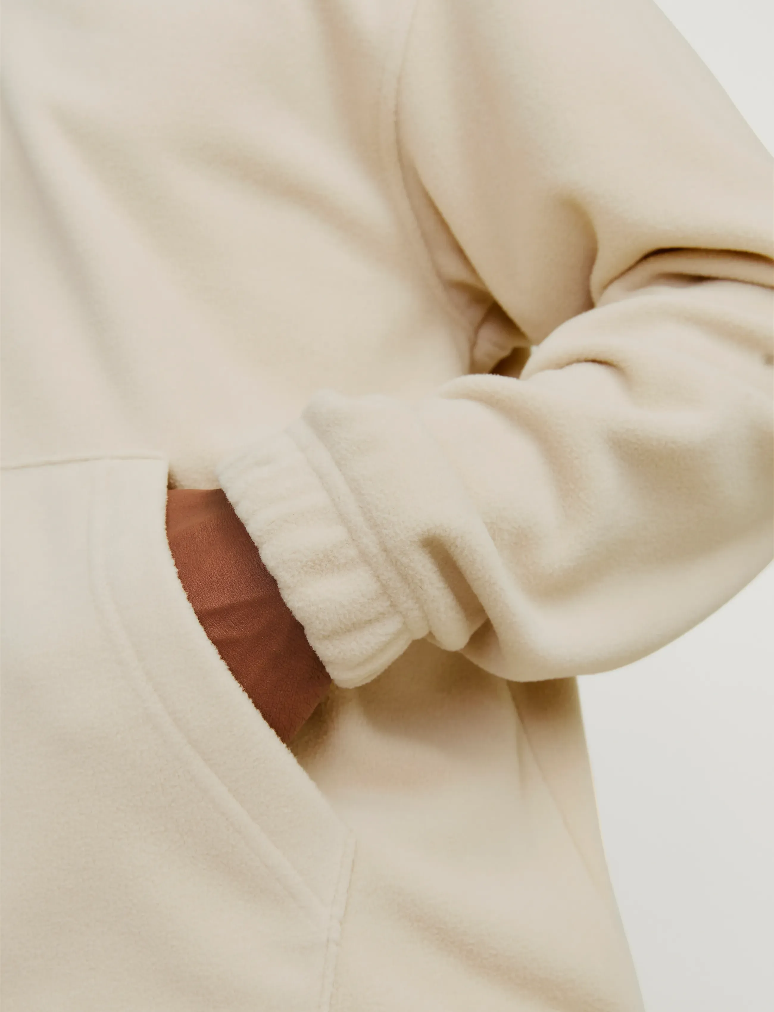 Jack & Jones - JORVESTERBRO FLEECE QUARTER ZIP NOOS - fleece-pullover - oatmeal - 4