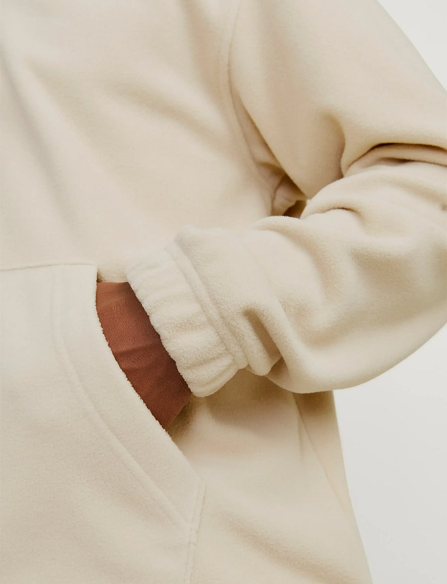 Jack & Jones - JORVESTERBRO FLEECE QUARTER ZIP NOOS - teddy sweaters - oatmeal - 4